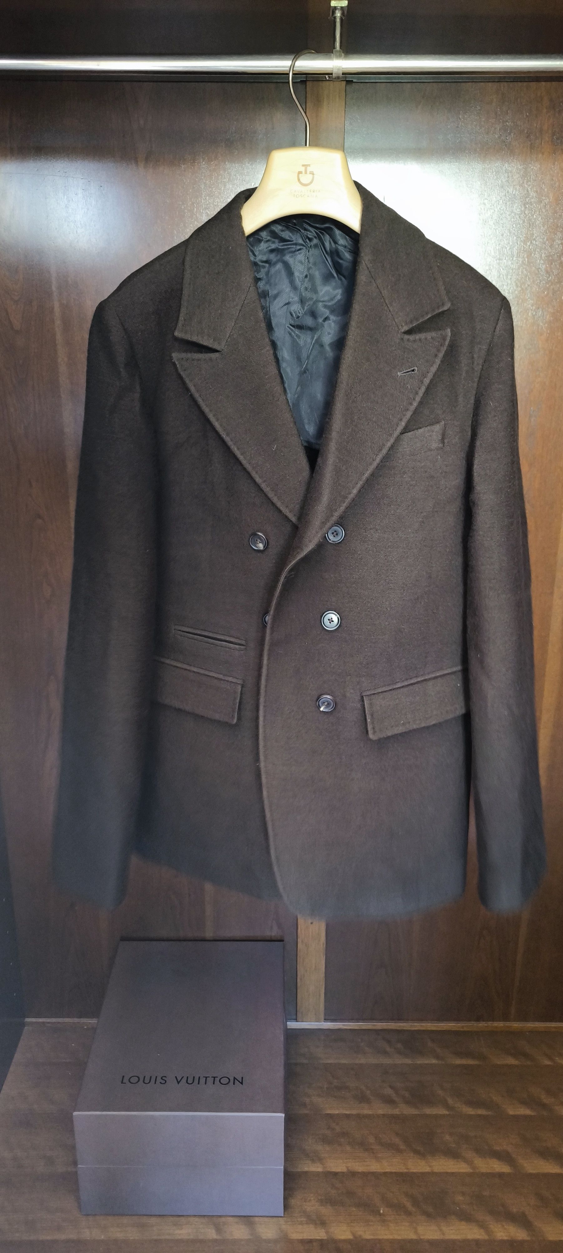 Pre-owned Ann Demeulemeester Wool And Silk Brown Jacket
