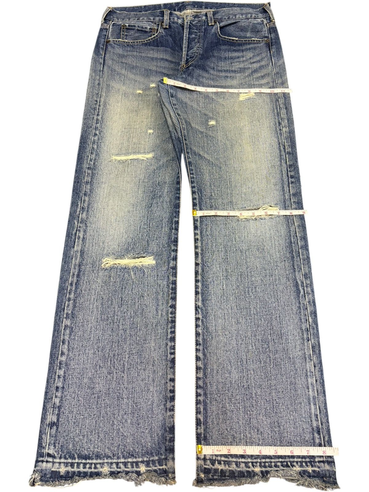 Takeo Kikuchi Vintage Takeo Kikuchi Faded Wash Distress Loose Jeans Size US 33 - 8 Thumbnail