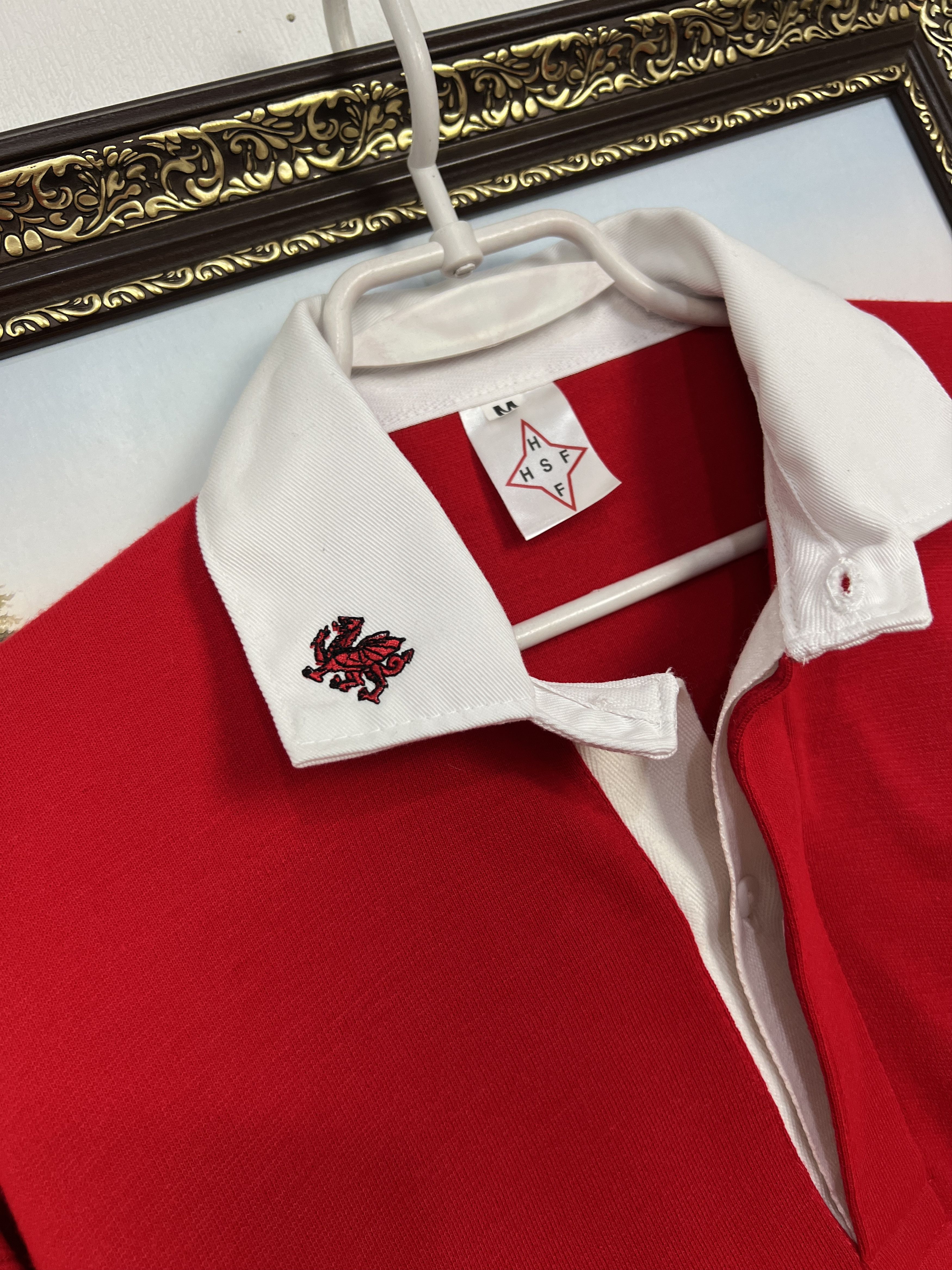 Vintage Vintage Wales Rugby Union Jersey Long Sleeve Shirt National Size US M / EU 48-50 / 2 - 4 Thumbnail