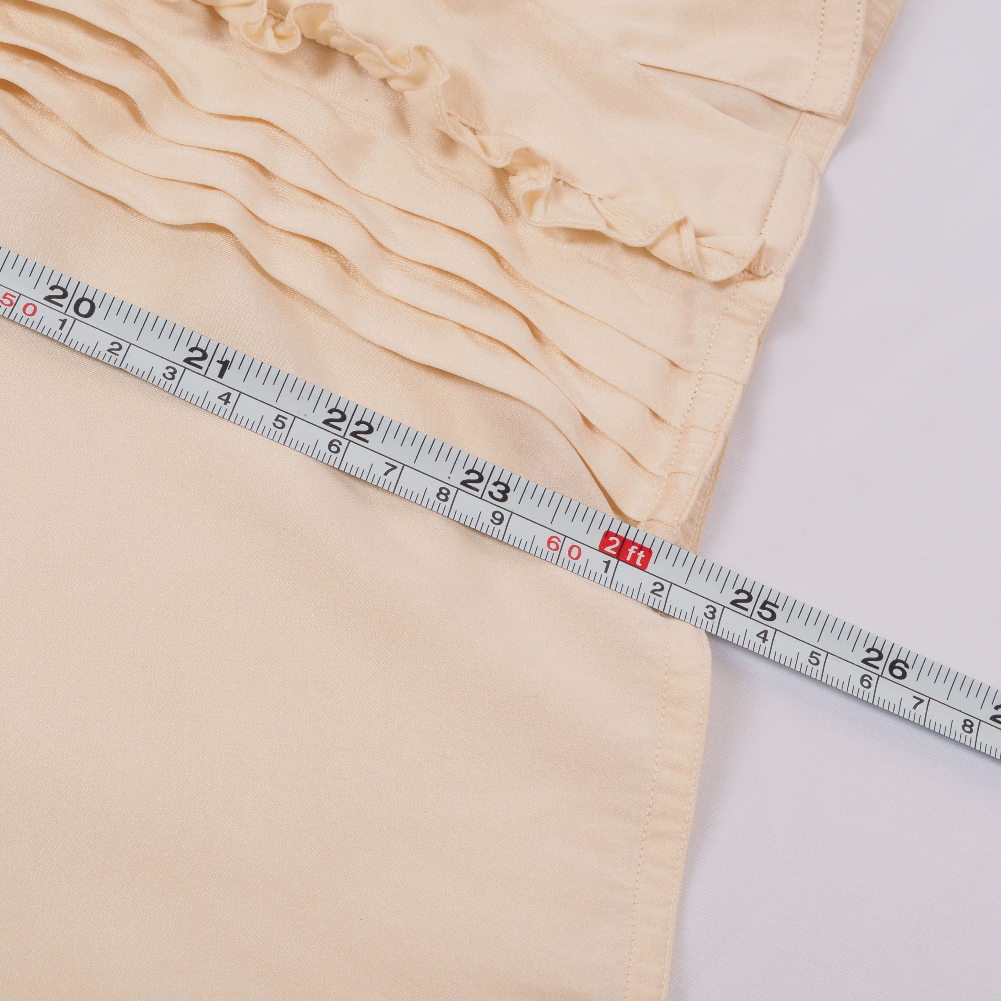 Chanel × Vintage Chanel Creations Vintage 70s 80s Ivory Silk Satin Blouse Size S / US 4 / IT 40 - 14 Thumbnail