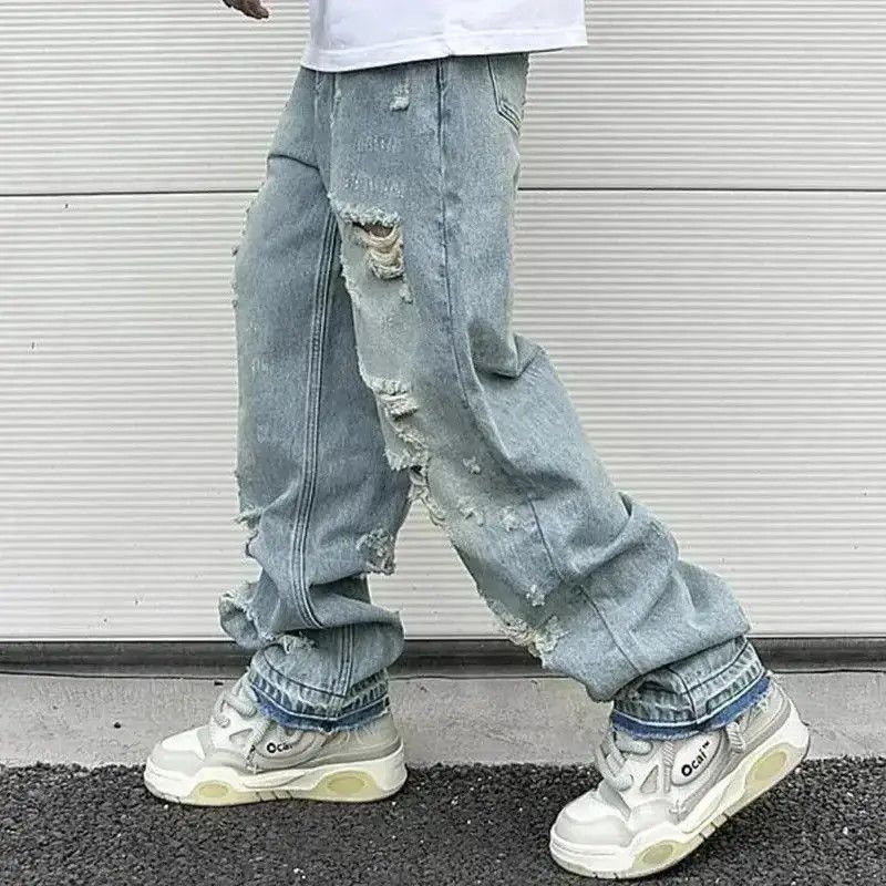 Japanese Brand Oversized jeans baggy cargo pants hip-hop style wide leg Y2K Size US 32 / EU 48 - 2 Thumbnail