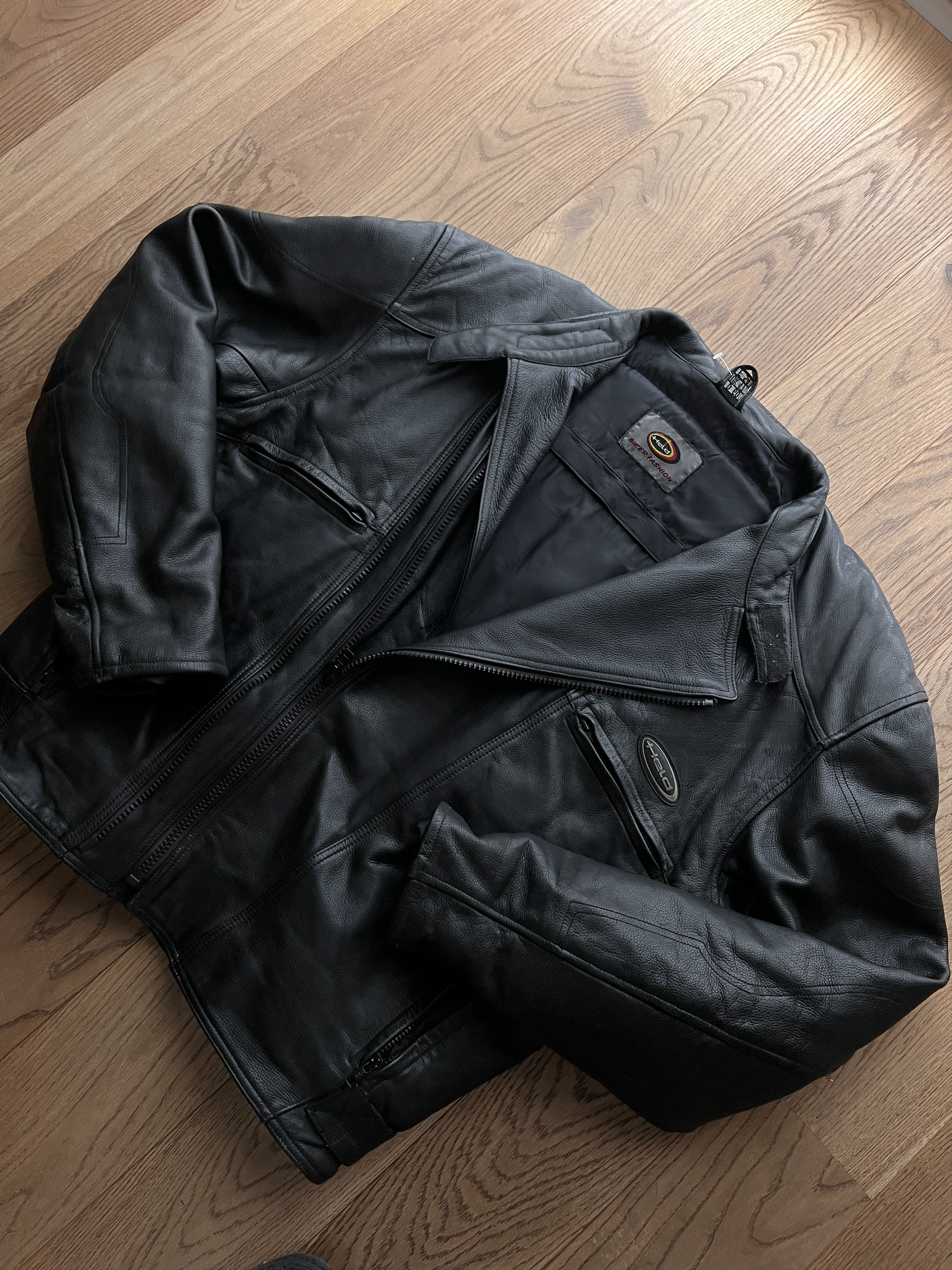 If Six Was Nine Crazy! Vintage 2000s biker racing leather bomber jacket boxy Size US XL / EU 56 / 4 - 9 Thumbnail