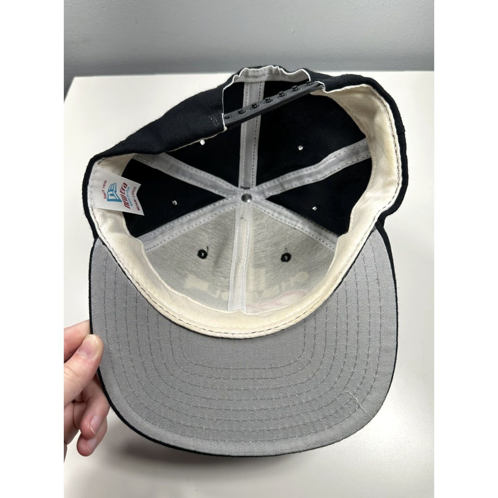 New Era VINTAGE 90s Chevrolet Hanes New Era Snapback Hat Made in USA Black M/L Size ONE SIZE - 7 Thumbnail