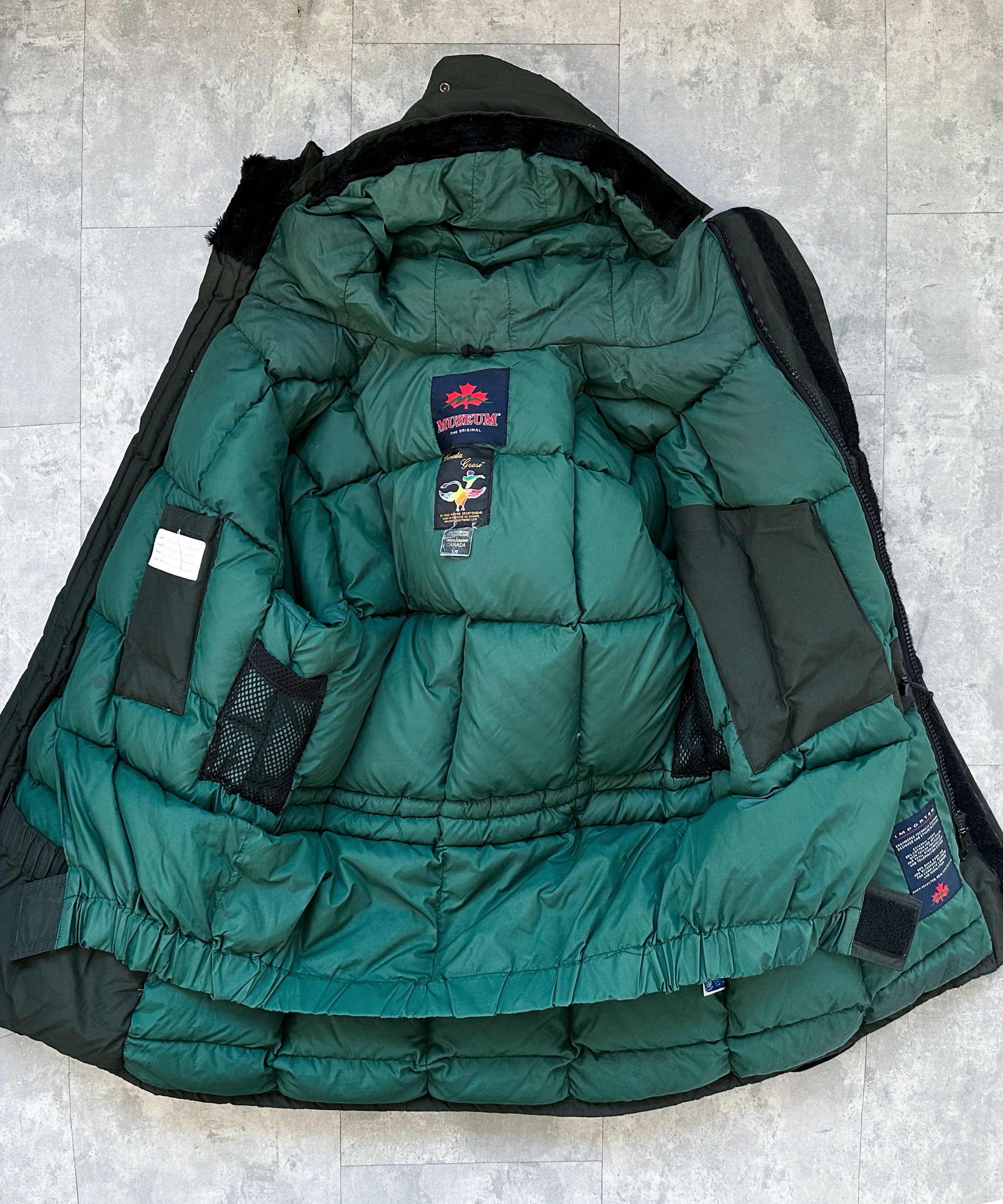 Canada Goose CANADA GOOSE Jacket Down Heli Parka Zip Green Vintage 80s Size US L / EU 52-54 / 3 - 10 Thumbnail