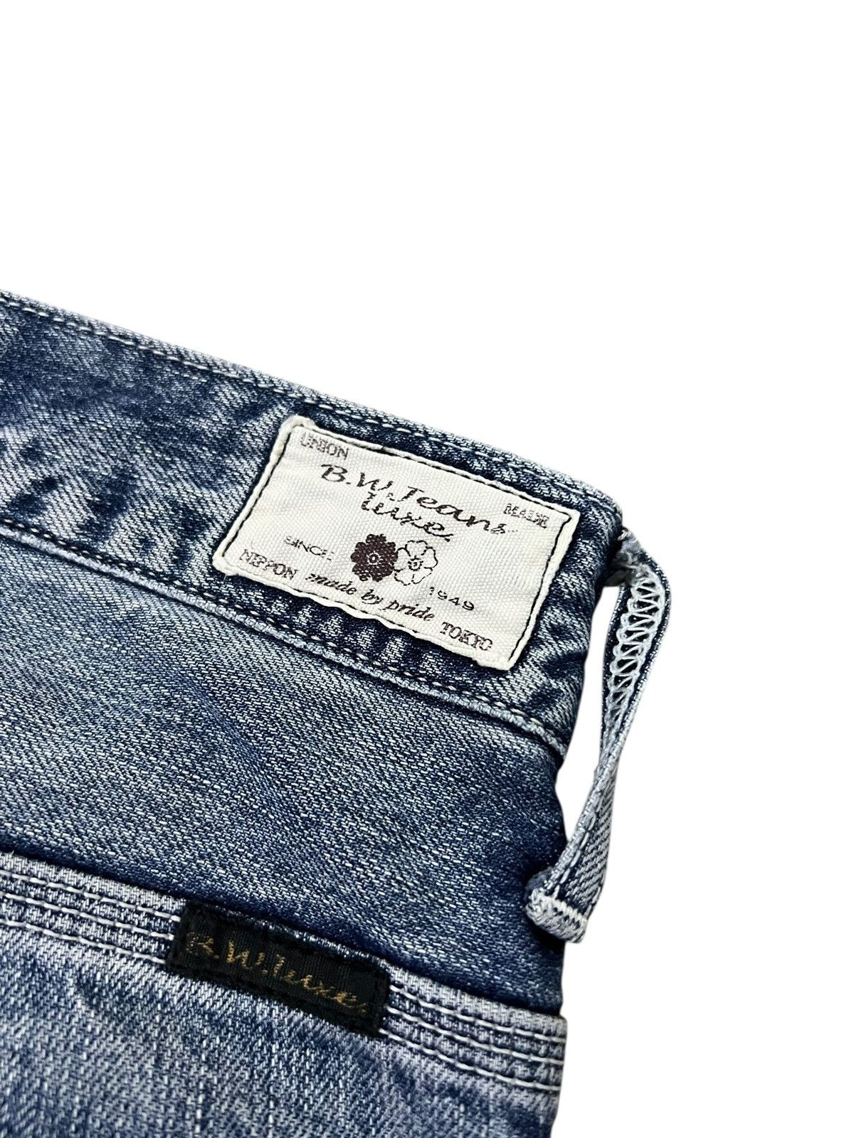 Japanese Brand 💥Flare💥Vintage Blue Way Faded Claw Jean Made In Nippon Size US 32 / EU 48 - 22 Thumbnail