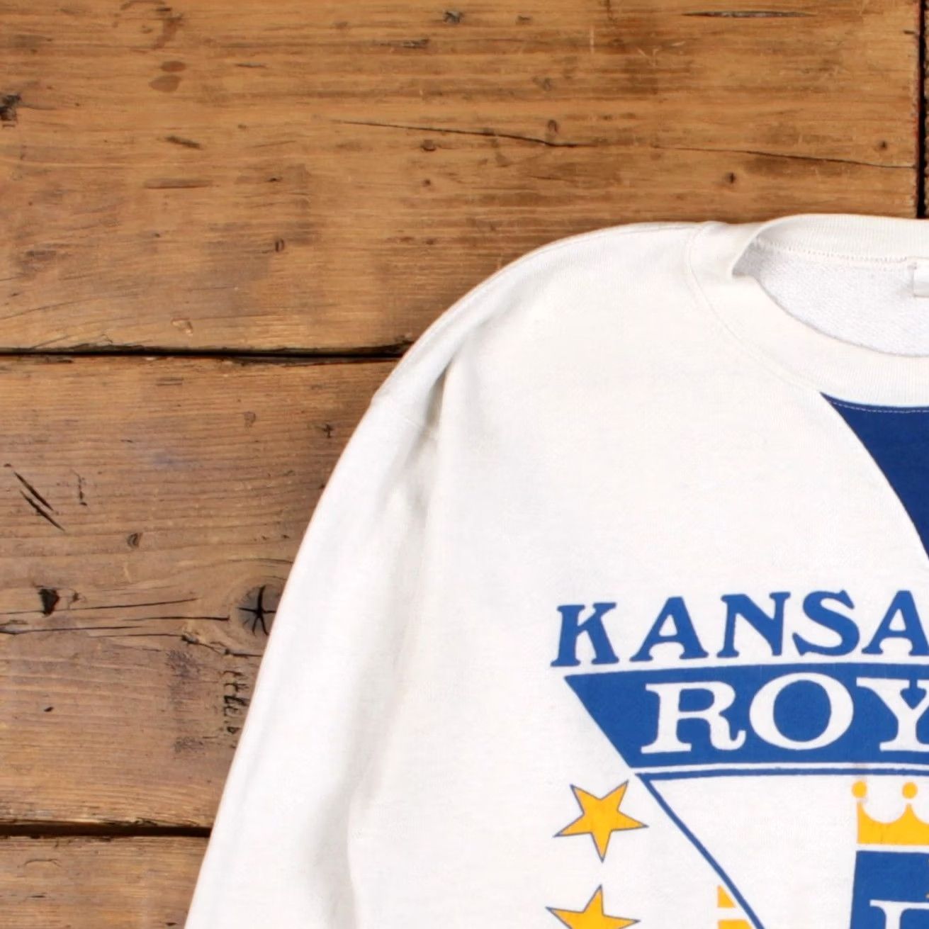 MLB VINTAGE Kansas City Royals MLB Sweatshirt M Roundneck Mens White Size US M / EU 48-50 / 2 - 5 Thumbnail