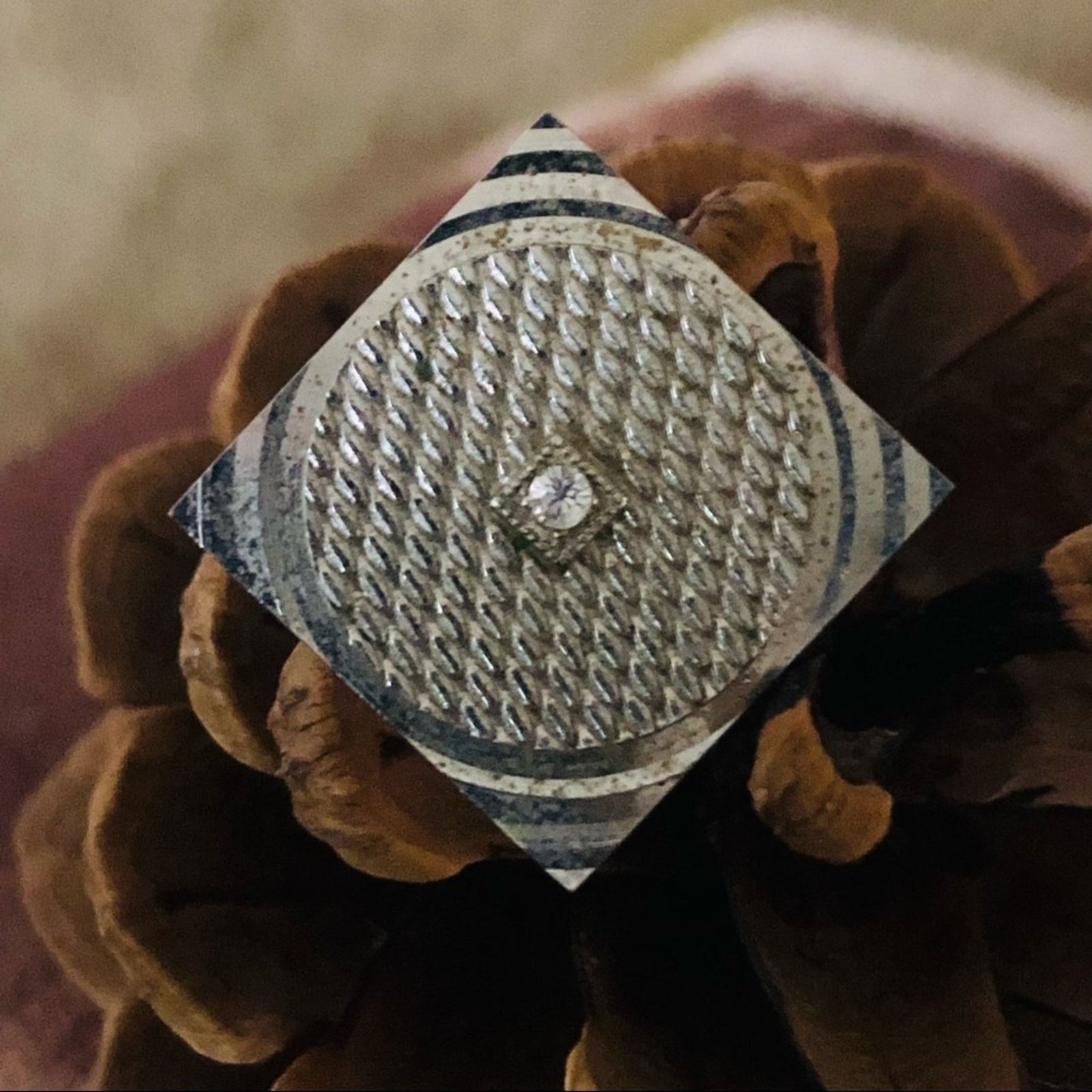 Vintage Vintage Swank silver plated crystal cuff links Size ONE SIZE - 5 Thumbnail