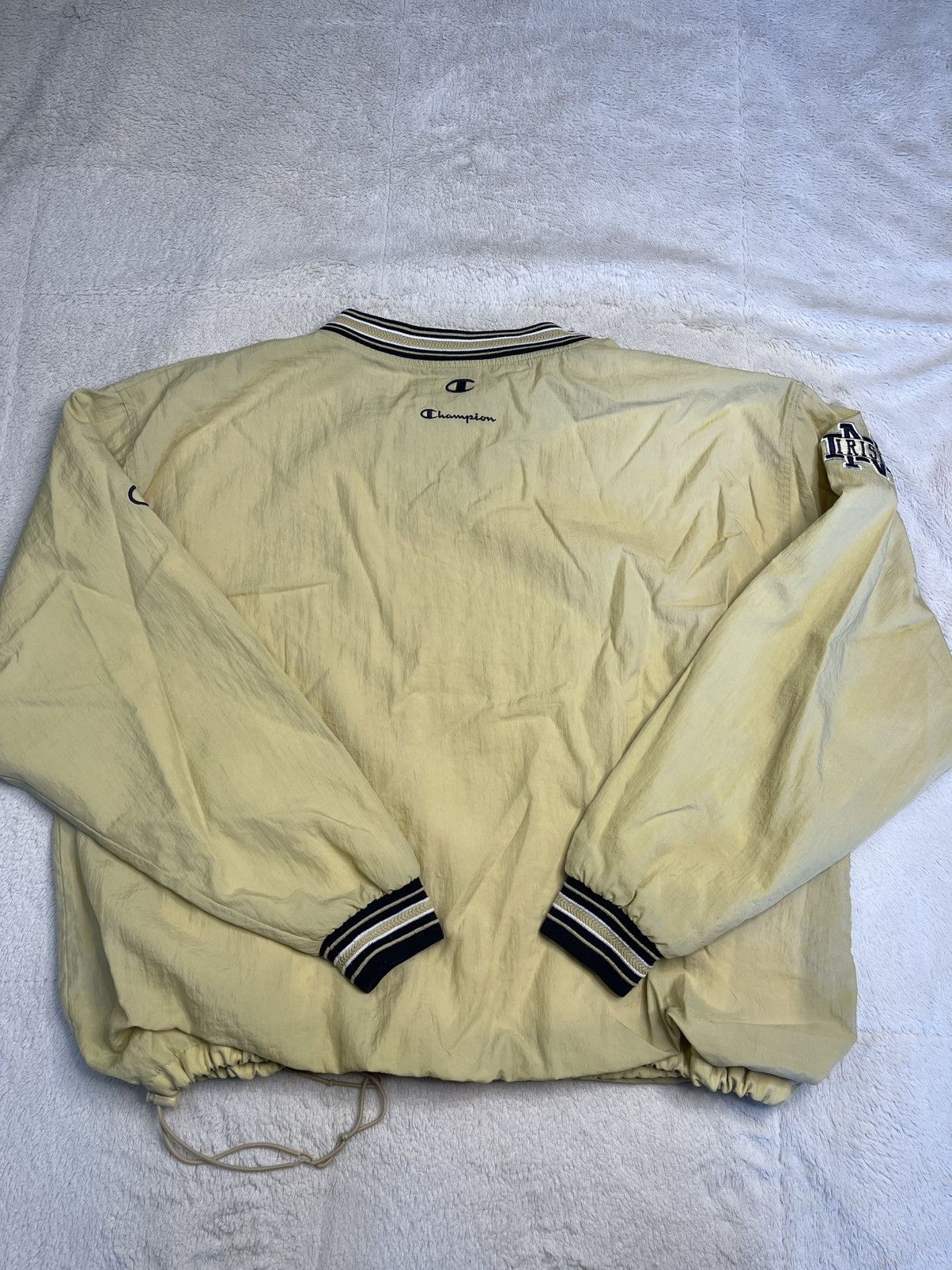 Champion Vintage 90s Champion NCAA Notre Dame Pullover Windbreaker Size US XL / EU 56 / 4 - 6 Thumbnail