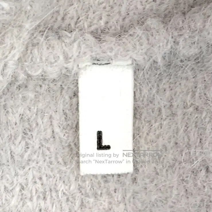 AMI Ami Gray logo intarsia V-neck knitted cardigan| Size US L / EU 52-54 / 3 - 7 Thumbnail