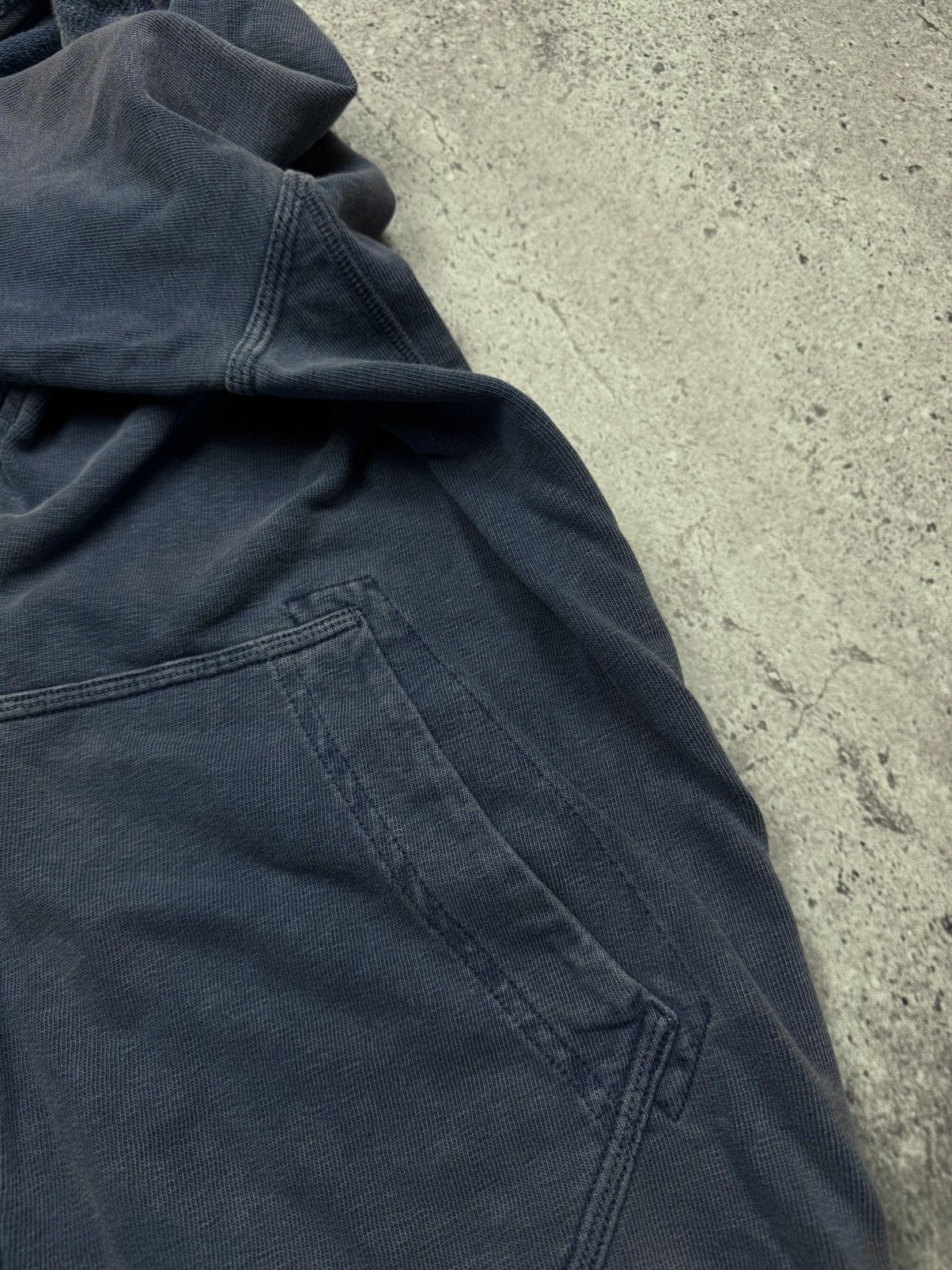 Stone Island Vintage Stone Island Garment Dyed Zip Hoodie Washed Blue Y2K Size US M / EU 48-50 / 2 - 15 Thumbnail