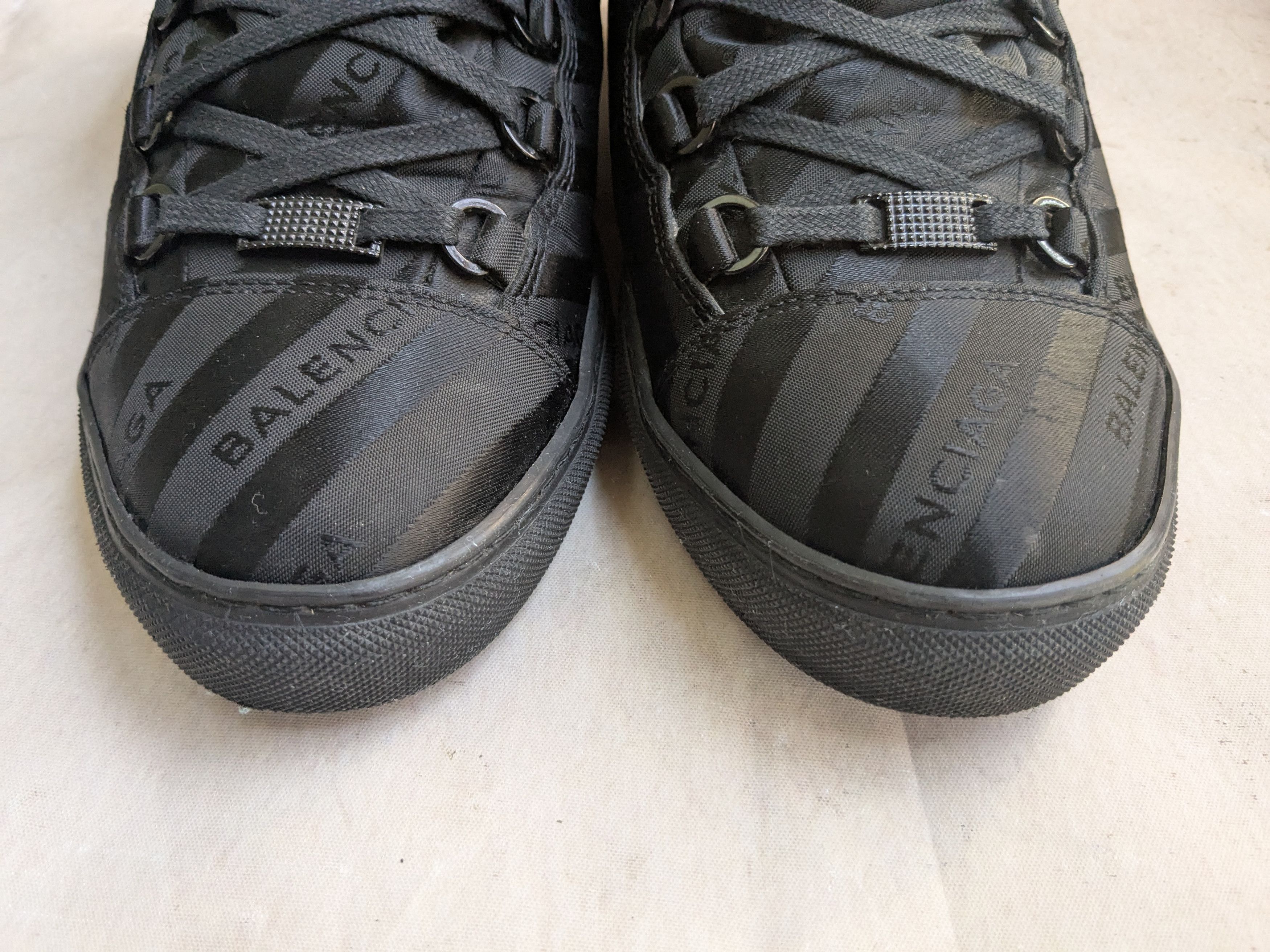 Balenciaga Balenciaga Arena Black 12 Leather High Tops Sneakers Size US 12 / EU 45 - 2 Thumbnail