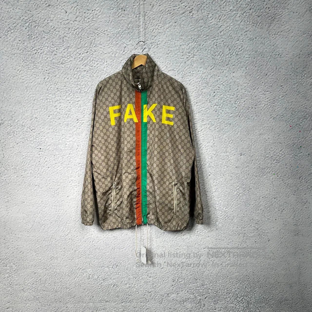Gucci fake gucci jacket with colorful stripes. Size US L / EU 52-54 / 3 - 1 Thumbnail