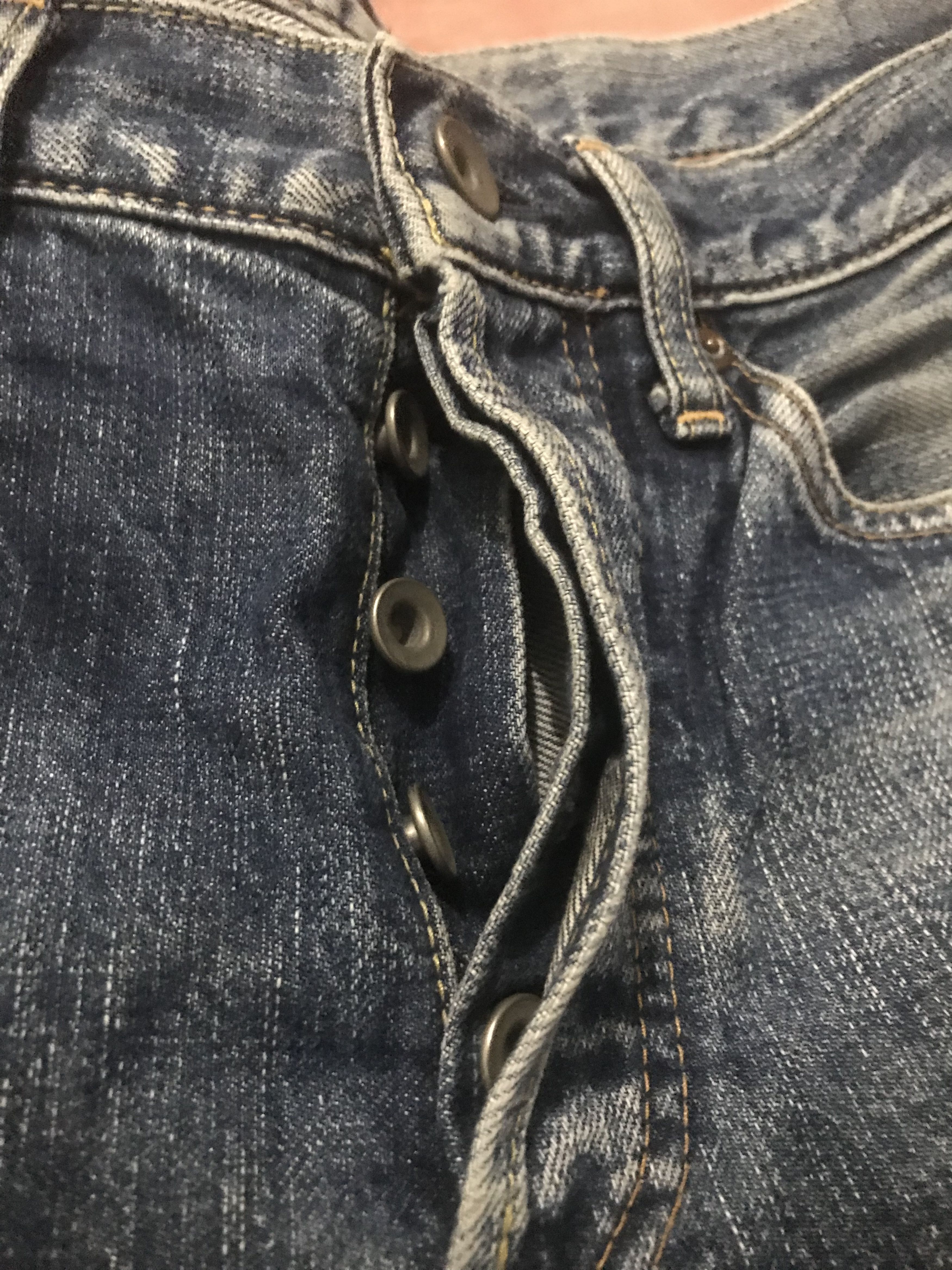 Japanese Brand Tomorrowland selvedge mud wash distressed denim Size US 30 / EU 46 - 7 Thumbnail