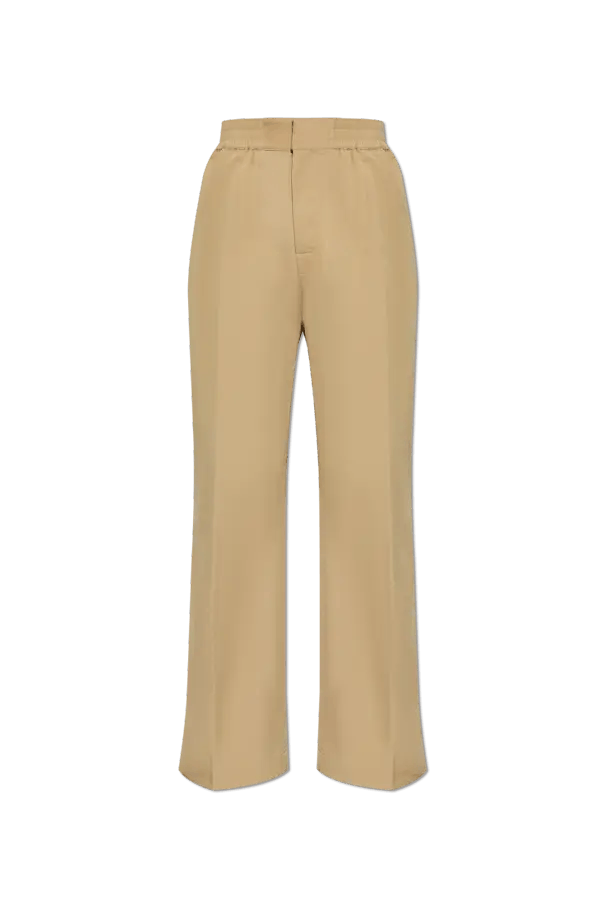 Bottega Veneta o1lf3ng11025 Tech Cotton Trousers in Beige Size US 34 / EU 50 - 1 Preview