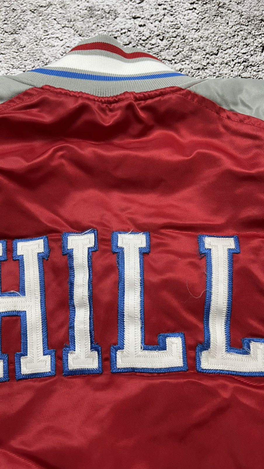 Champion Early 00’s Philadelphia 76ers sixers champion bomber jacket Size US L / EU 52-54 / 3 - 18 Thumbnail