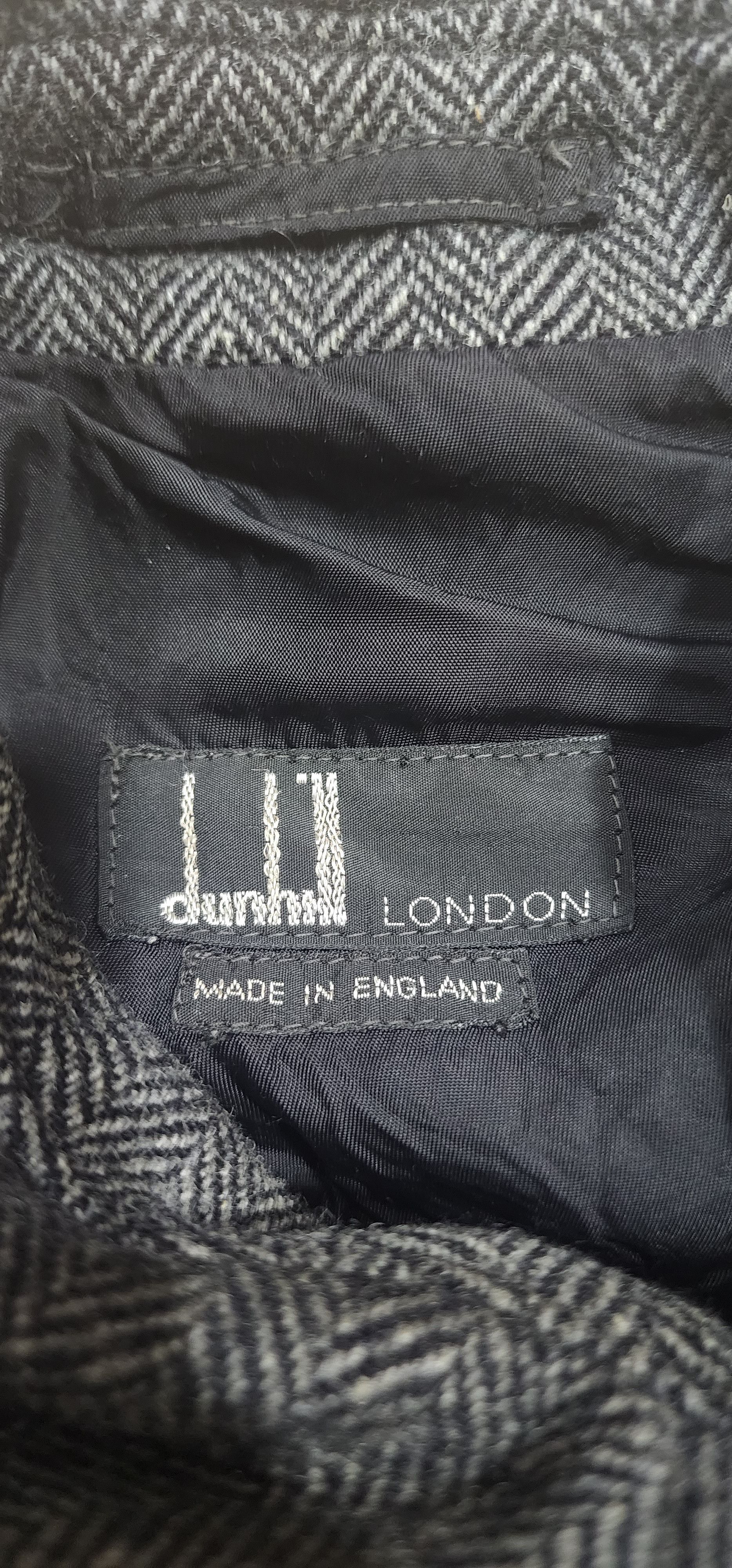 Alfred Dunhill Dunhill London Vintage Harringbone Wool Jacket Size US L / EU 52-54 / 3 - 8 Thumbnail