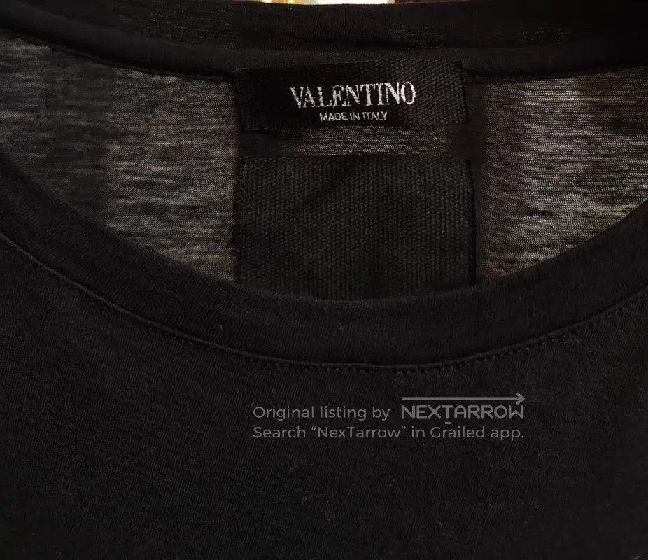 Valentino Valentino Black Cotton Short Sleeve Tee . Size S / US 4 / IT 40 - 3 Thumbnail