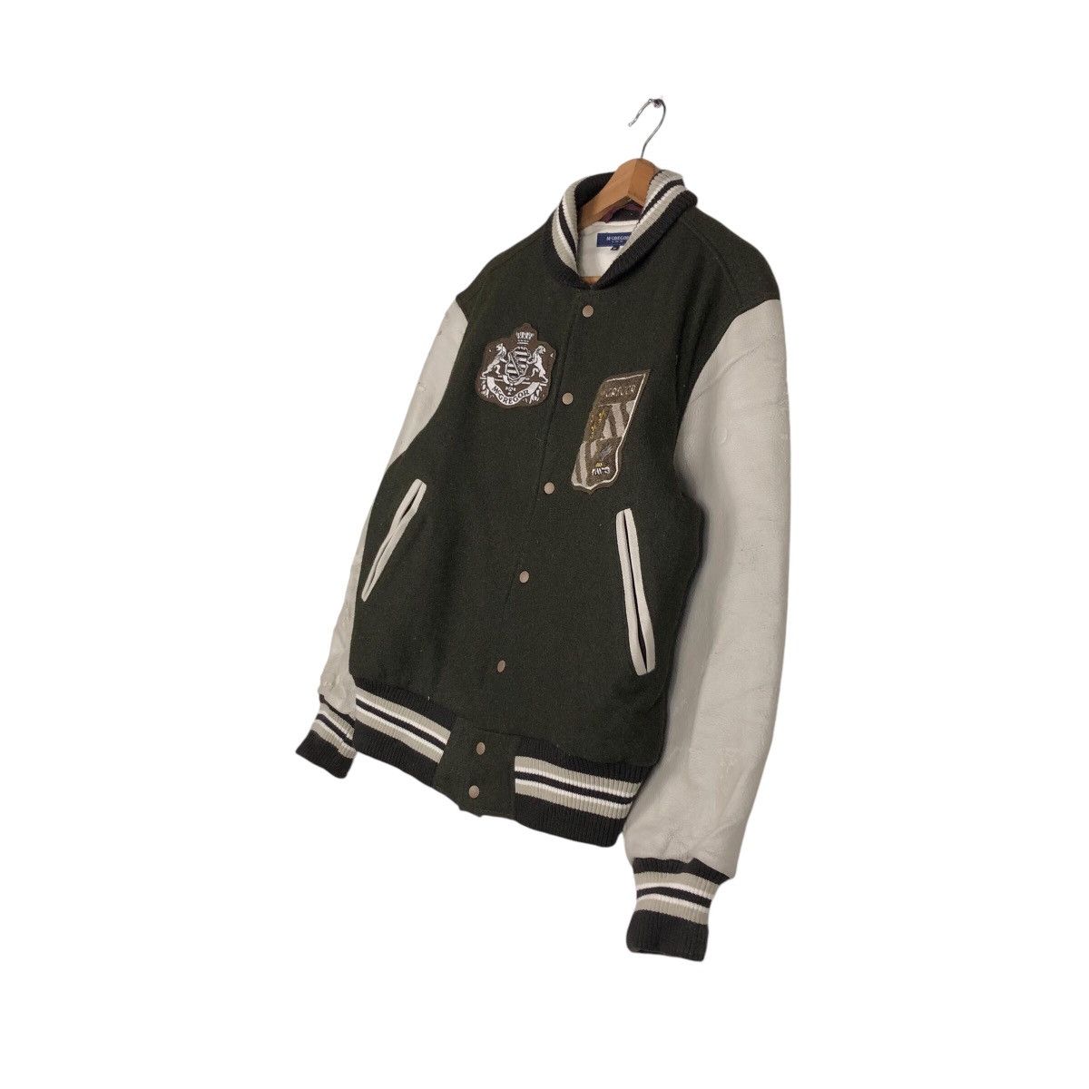 Japanese Brand 📌Vintage Bomber Varsity Jacket Leather Mc Gregor Big Logo Size US M / EU 48-50 / 2 - 3 Thumbnail