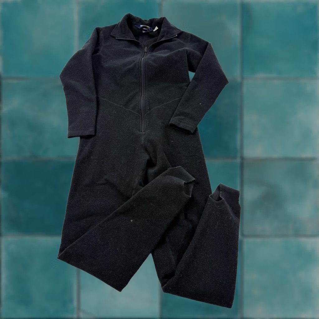 Eddie Bauer Eddie Bauer EBTEK Coverall Womens M Black Fleece Zip Long Sleeve One Piece Size M / US 6-8 / IT 42-44 - 1 Thumbnail