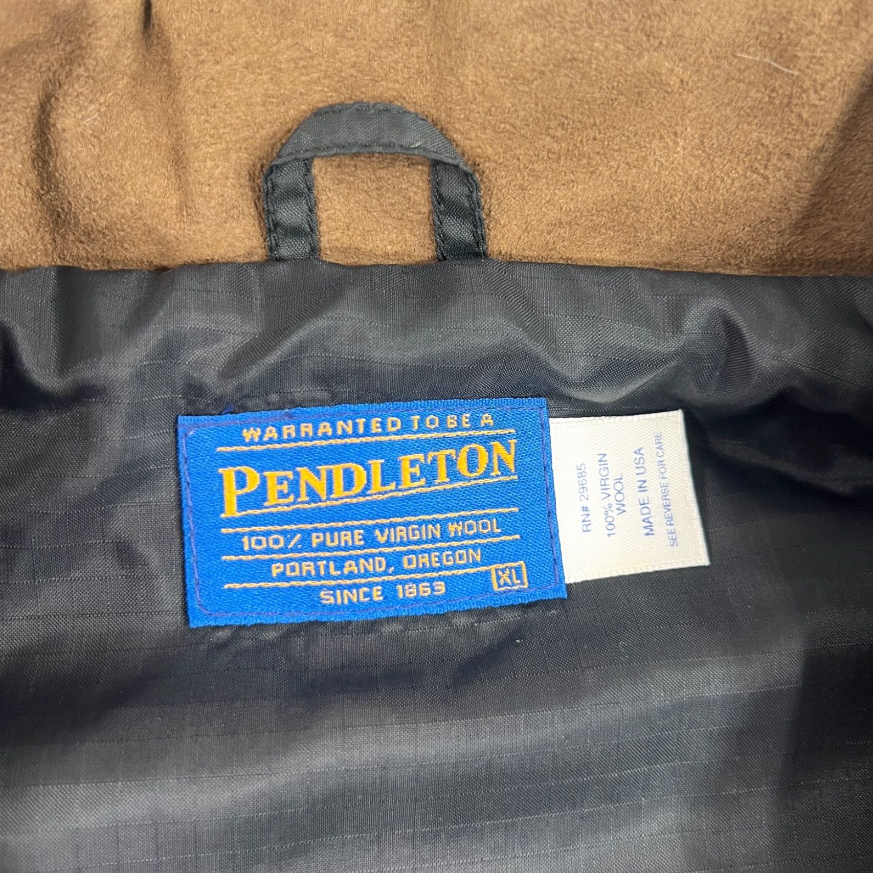 Pendleton VINTAGE Pendleton Coat Western Barn Plaid Virgin Wool Heavy USA XL Mens Overcoat Size US XL / EU 56 / 4 - 3 Thumbnail
