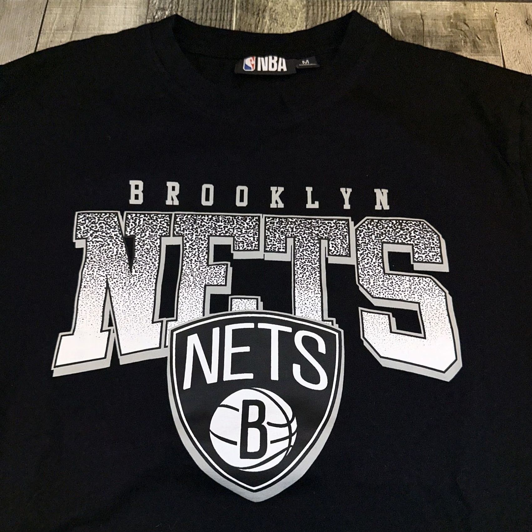 Primark BROOKLYN NETS T-Shirt - Men Medium Black 100% Cotton Short Sleeve Crew Neck Logo NBA Primark Shirt Size US M / EU 48-50 / 2 - 3 Thumbnail