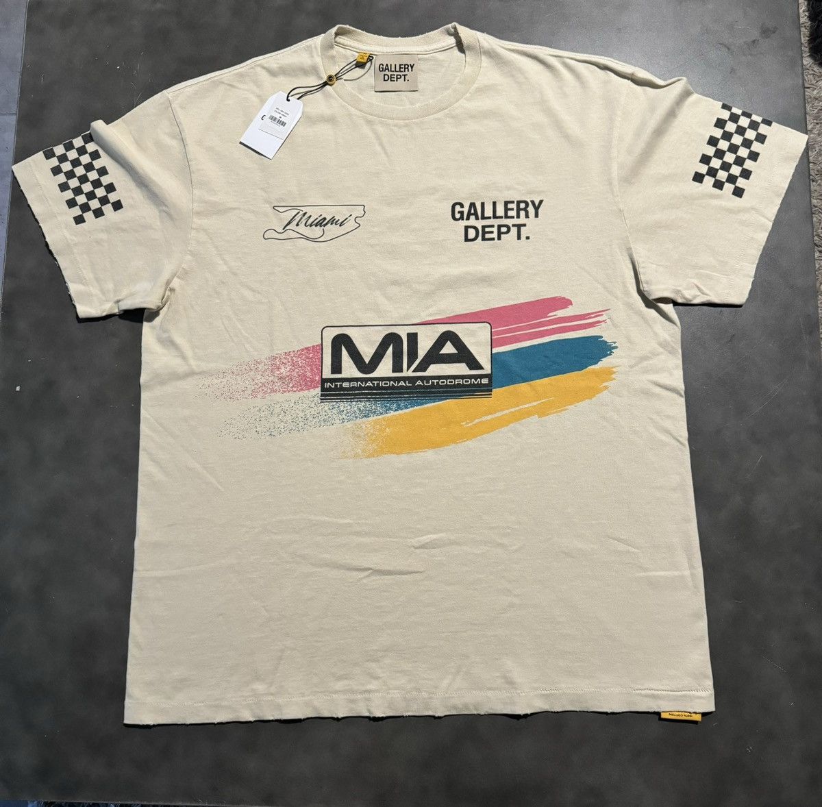 Gallery Dept. MIA F1 MERCH TEE | Grailed