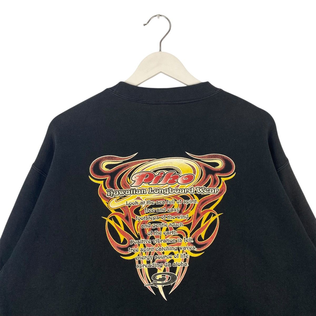 Vintage Vintage Piko Hawaiian Crewneck Sweatshirt Black Size L Size US L / EU 52-54 / 3 - 9 Thumbnail