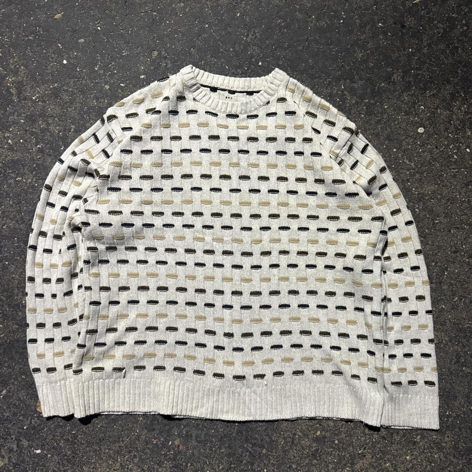 Other Vintage 90s Natural Issue Acrylic Knit Sweater – Size XL Size US XL / EU 56 / 4 - 1 Thumbnail