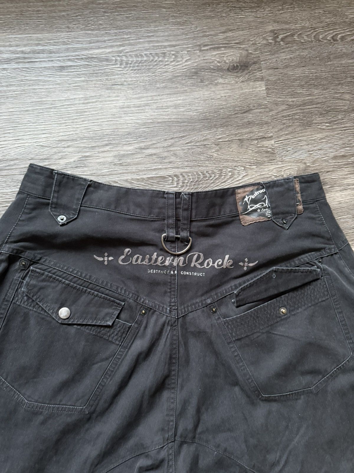 PPFM PPFM Eastern Rock Pants Drop Crotch Zipper Black Cargo Size US 32 / EU 48 - 3 Thumbnail