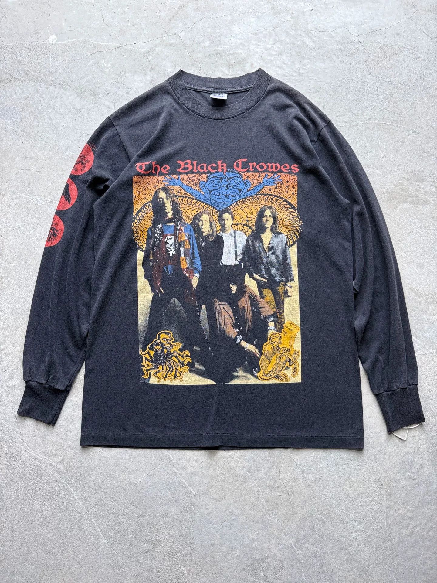 Vintage Vintage 80s The Black Crowes Band Tee Size US L / EU 52-54 / 3 - 1 Thumbnail
