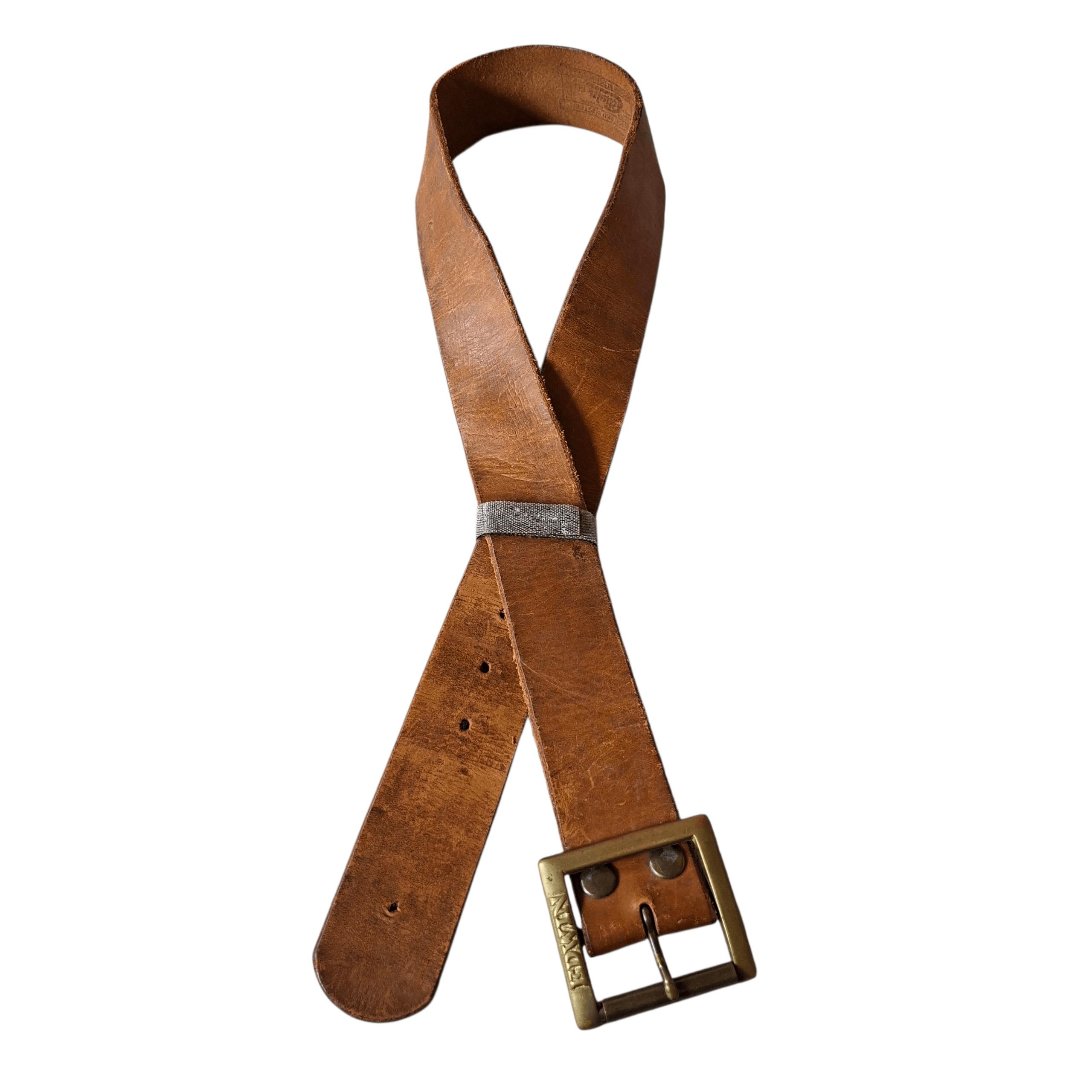 Edwin 🧱 Vintage edwin jeans solid brass garrison leather belt Size ONE SIZE - 1 Thumbnail