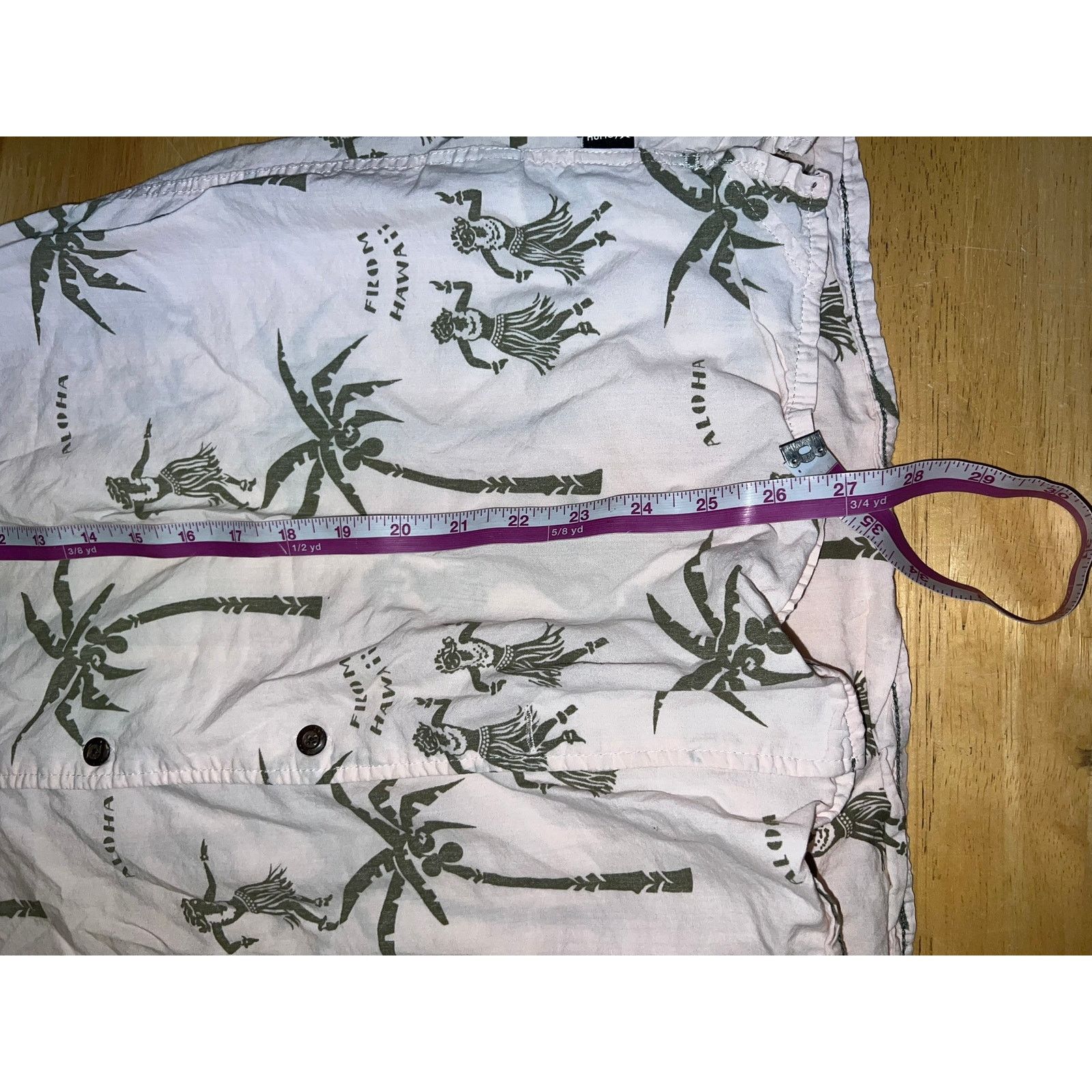 Hurley Hurley Hawaii Shirt Button Up Palm Tree Hulu Girl Graphic M Size US M / EU 48-50 / 2 - 8 Thumbnail