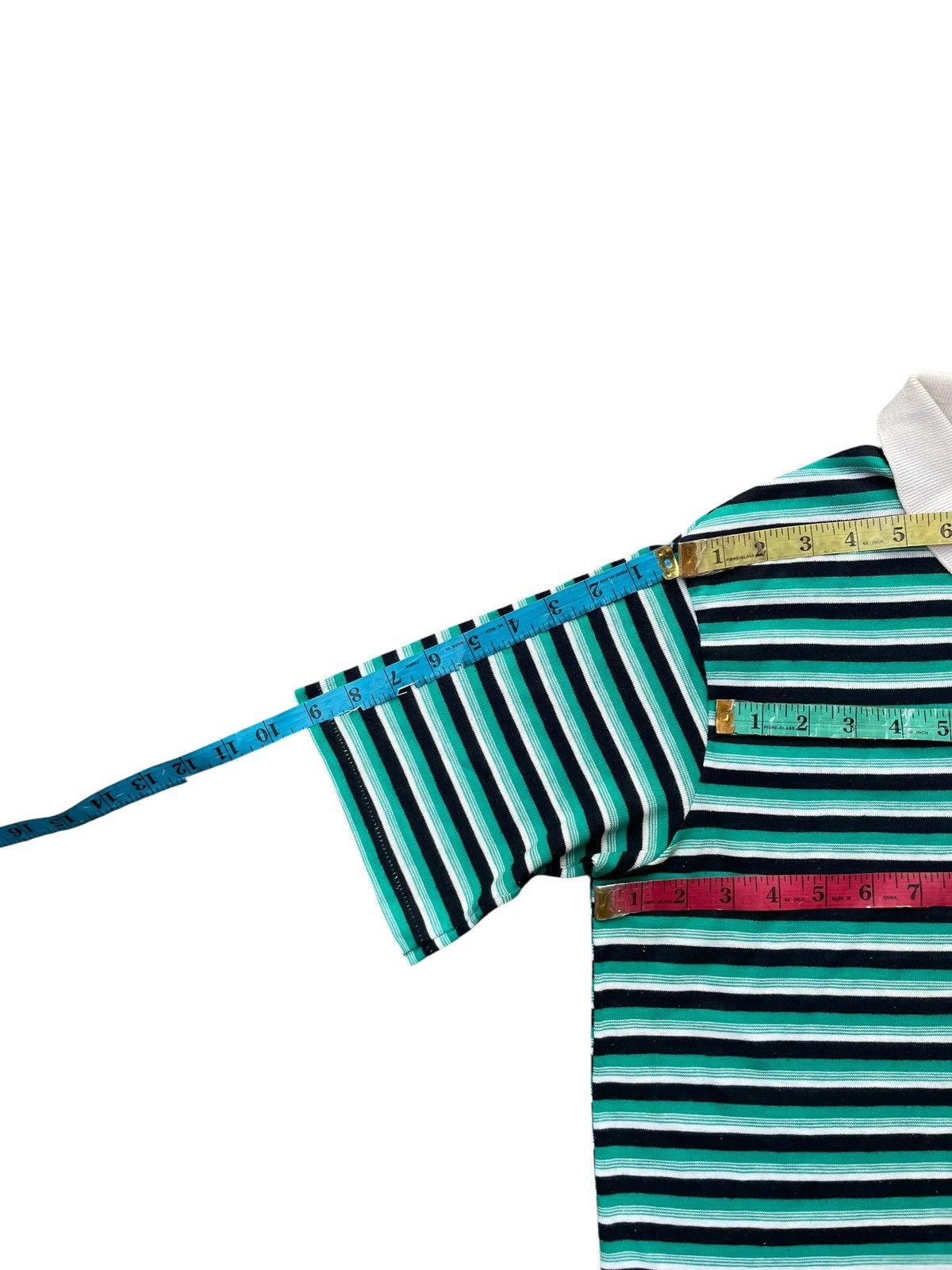 Vintage Vintage Andre Alain Stripes Polo Tshirt Size US M / EU 48-50 / 2 - 12 Thumbnail