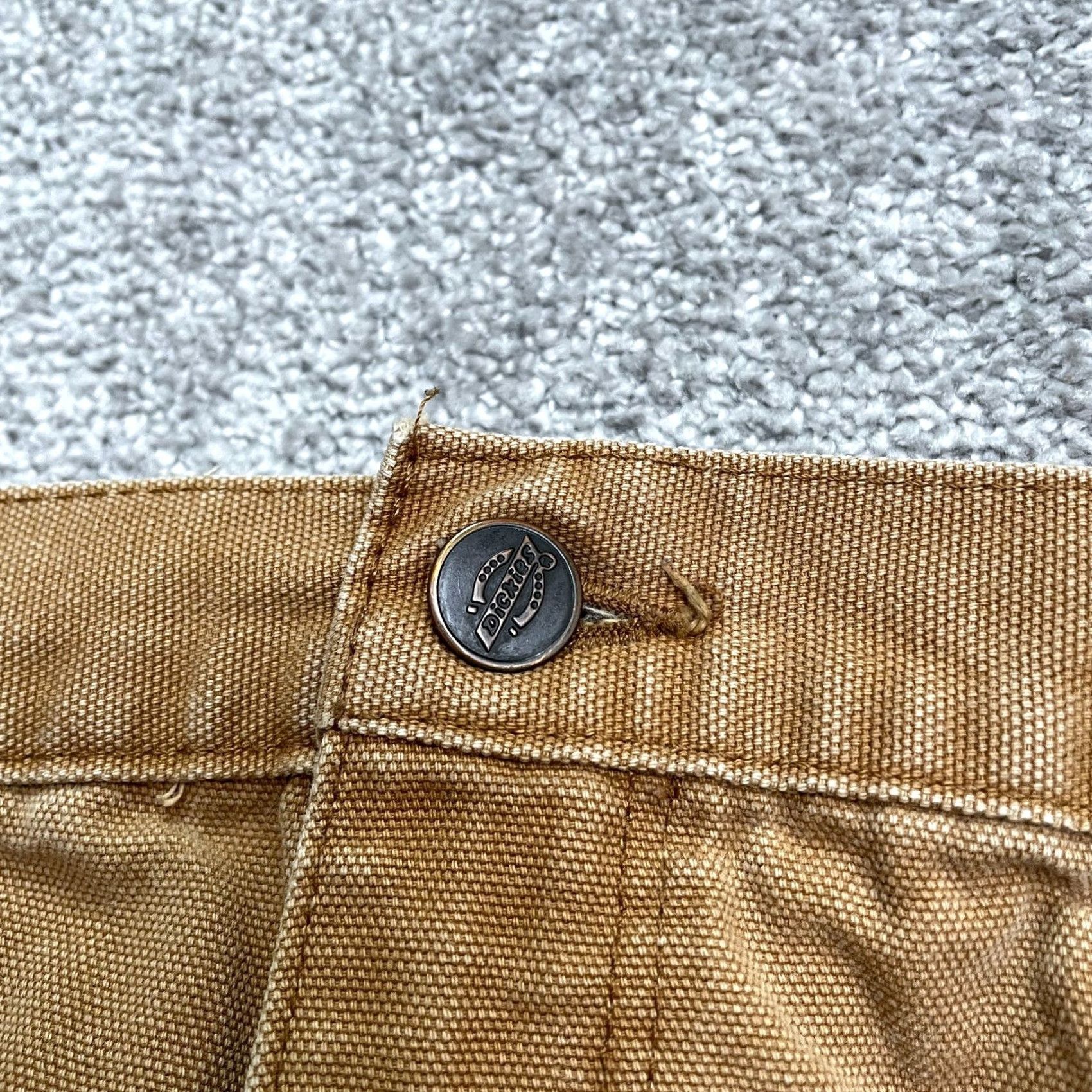 Dickies Dickies Carpenter Pants Mens 36x32 Brown Straight Leg Cotton Canvas Durable Work Pants Size US 36 / EU 52 - 3 Thumbnail