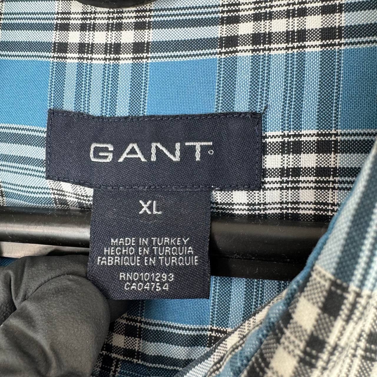 Gant Gant Plaid Button Up Shirt Blue Check Mens Size XL Size US XL / EU 56 / 4 - 4 Thumbnail