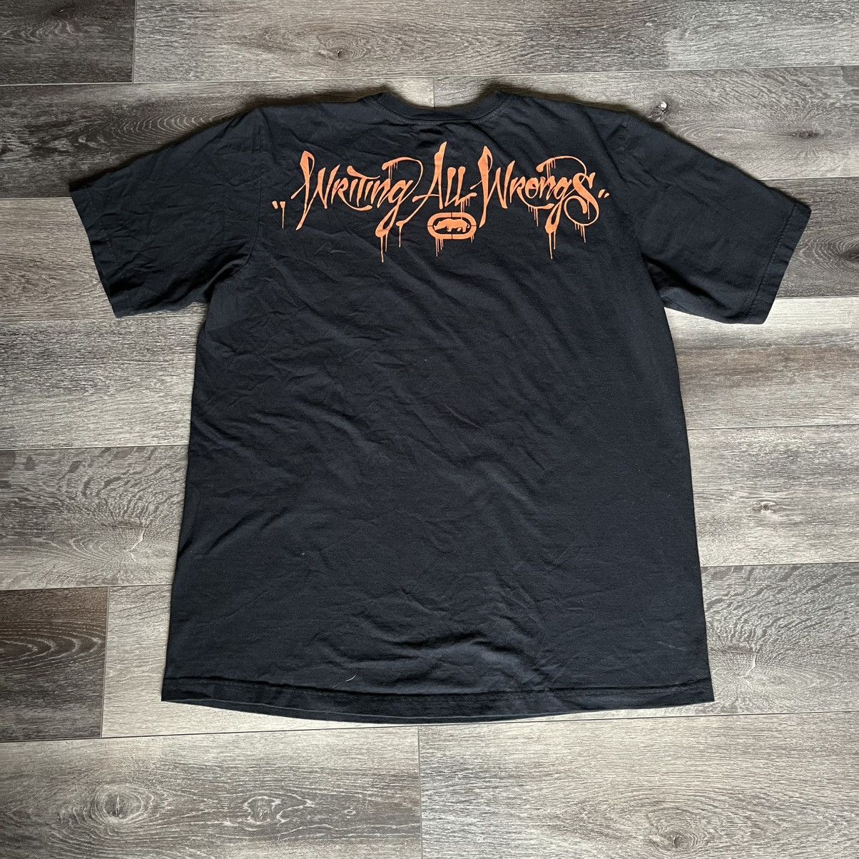 Ecko Unltd. Vintage 2000s Ecko Unlimited Writing all Wrongs Graphic Tee Size US XL / EU 56 / 4 - 2 Thumbnail