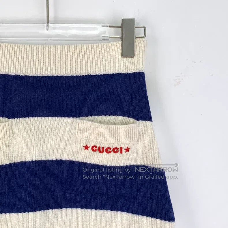 Gucci Gucci SizeXS Colour block striped logo letter embroidery wo Size 42" / US 20 - 3 Thumbnail
