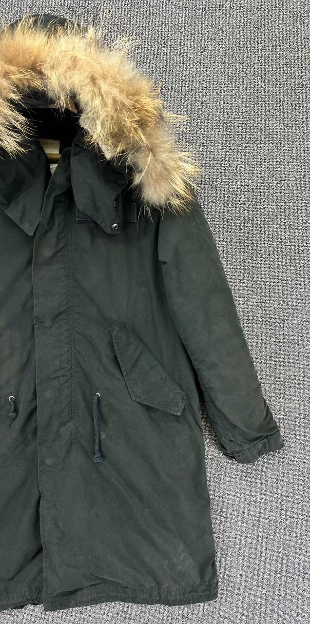 Avirex × Vintage Vintage Avirex MFG Fur Hoodie Parka Rare Jacket Size S / US 4 / IT 40 - 4 Thumbnail
