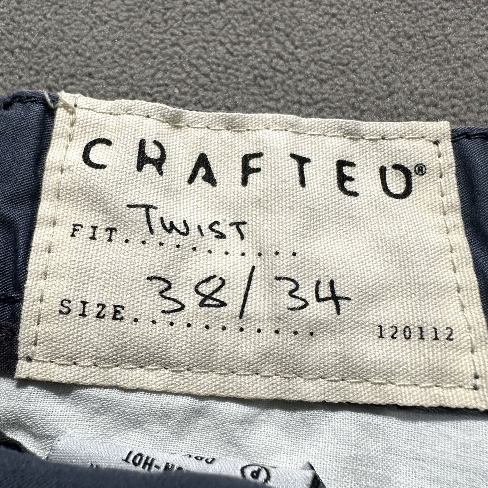 Vintage Crafted Pants Mens 38x30 Blue Tapered Utility Twisted Knee Cargo 3D Size US 38 / EU 54 - 7 Thumbnail