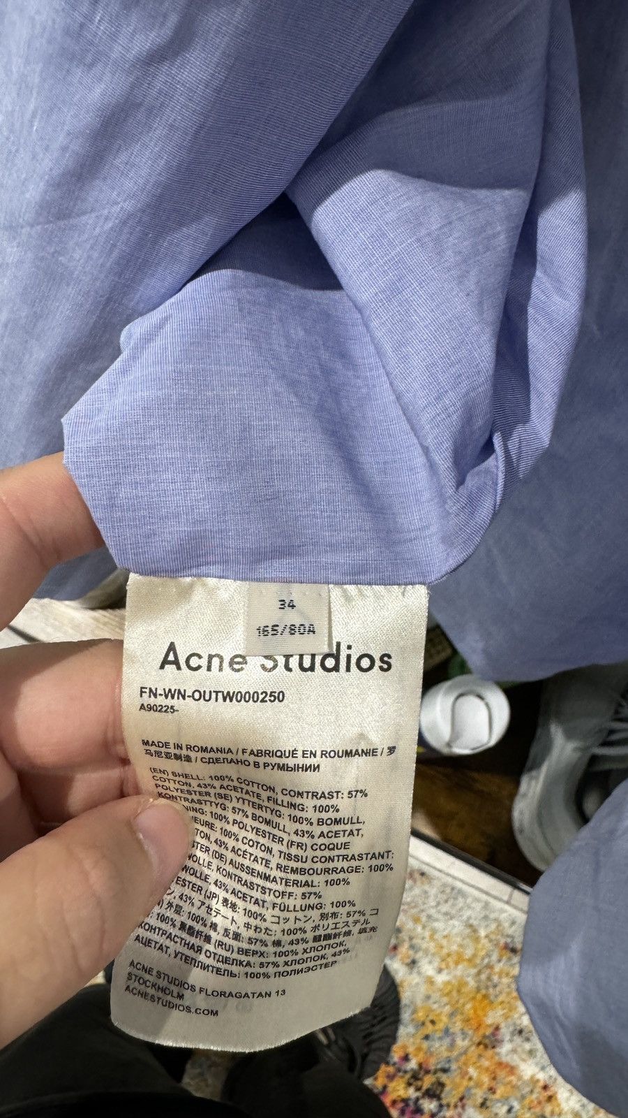 Acne Studios Acne studios reversible light padded shirt Size US S / EU 44-46 / 1 - 7 Thumbnail