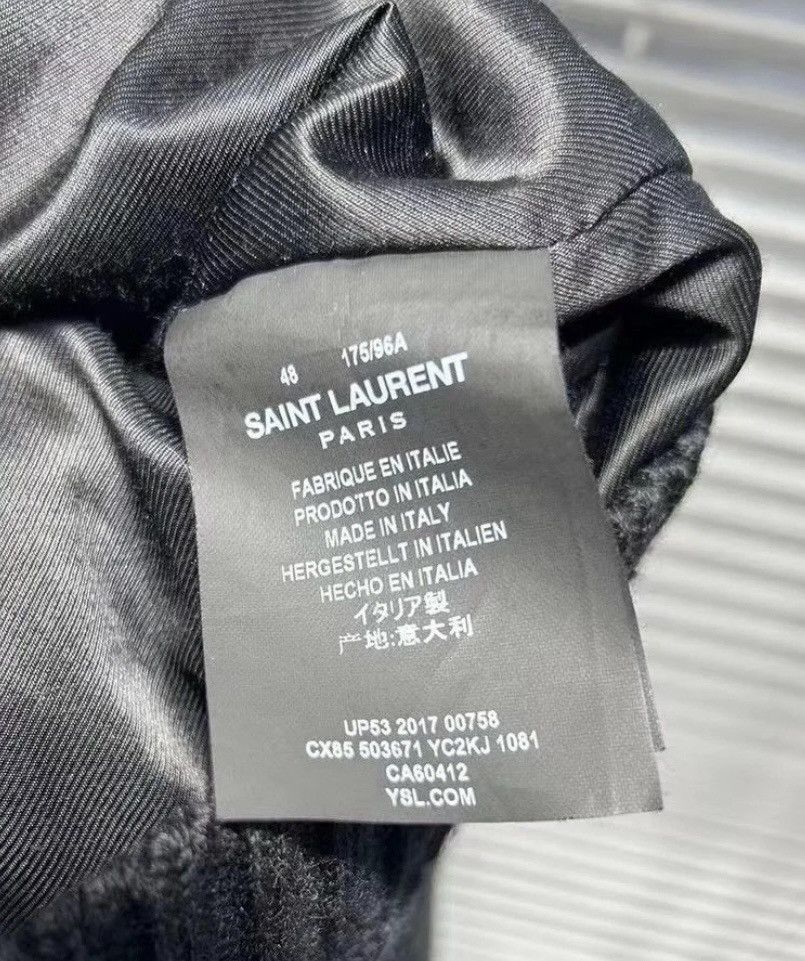 Saint Laurent Paris 18SS HEAVEN Embroidered Aivator Leather Jacket sz50 Size US M / EU 48-50 / 2 - 8 Thumbnail