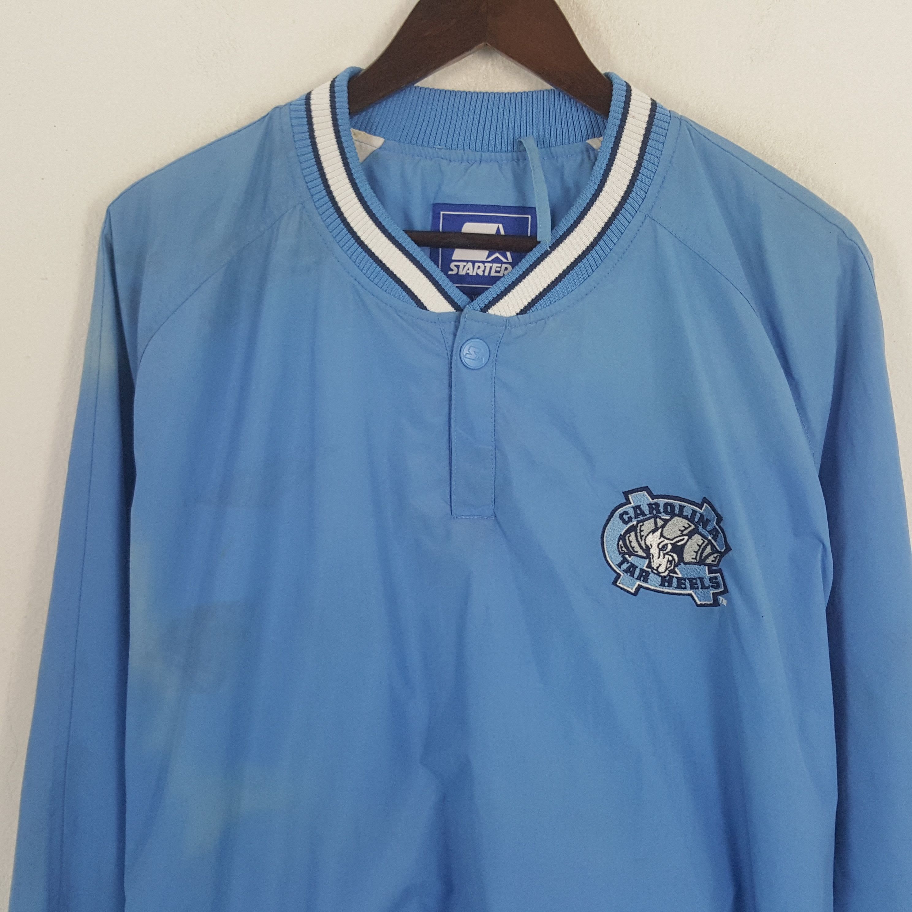 Starter × Vintage Vintage Starter CAROLINA Windbreaker Sweatshirt Size US XL / EU 56 / 4 - 2 Thumbnail
