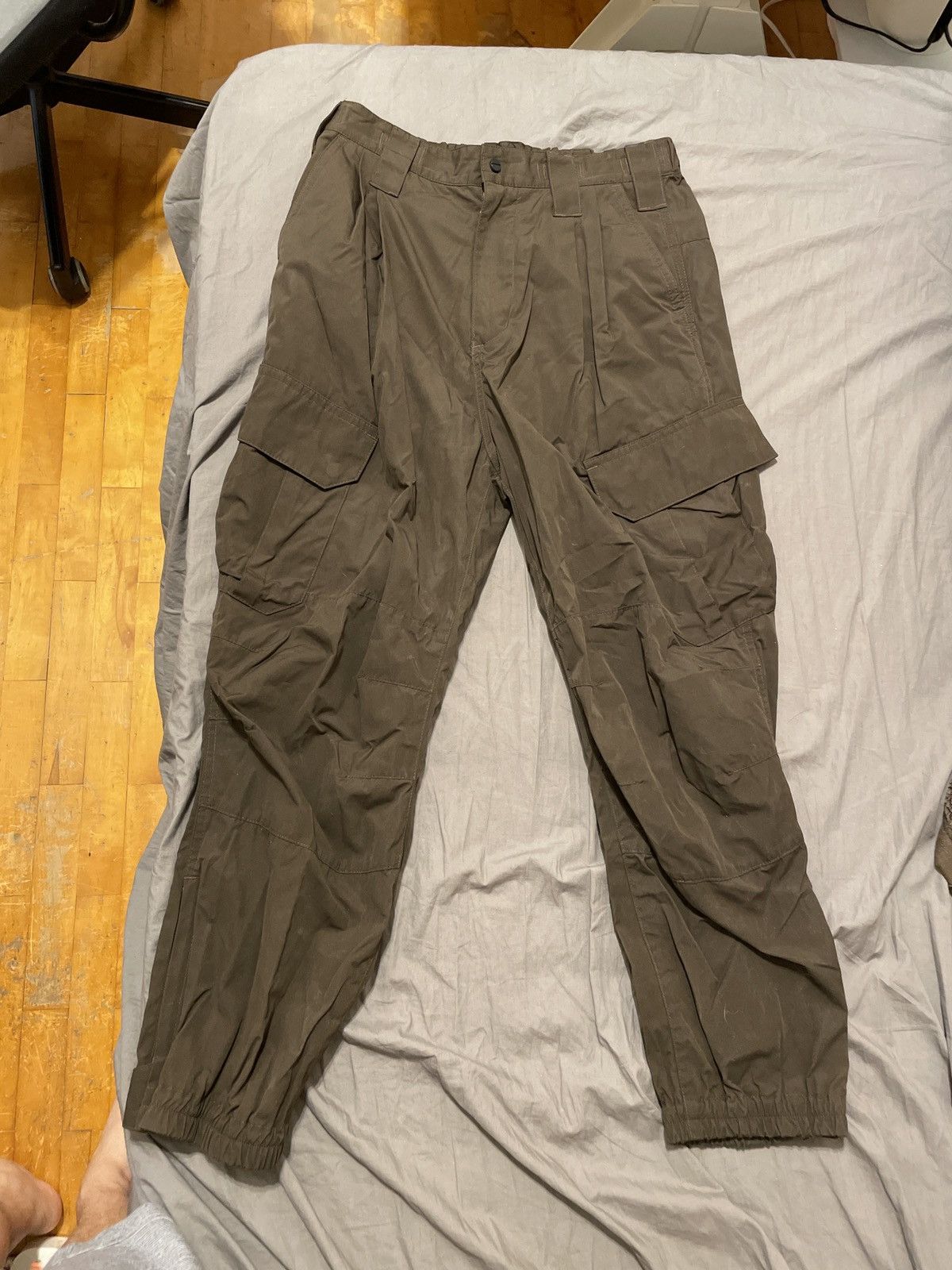 meanswhile meanswhile Wax Coat Uniform pants Olive Size US 34 / EU 50 - 1 Thumbnail