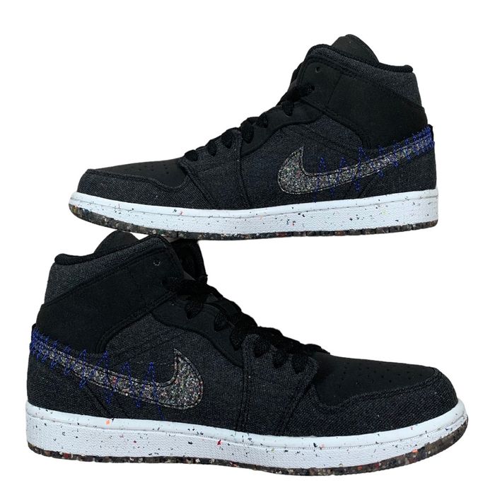 jordan 1 mid black racer blue