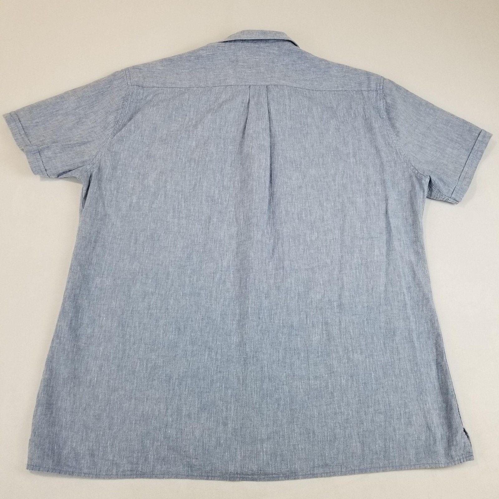 Barbour Barbour Shirt Mens Large Blue Nelson Linen Cotton Chambray Size US L / EU 52-54 / 3 - 2 Thumbnail