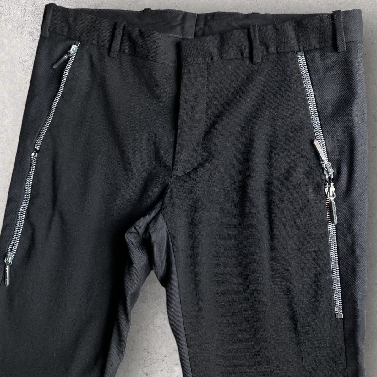 Nicolas Ghesquière Archive Zip Details Woven Contrast Pants