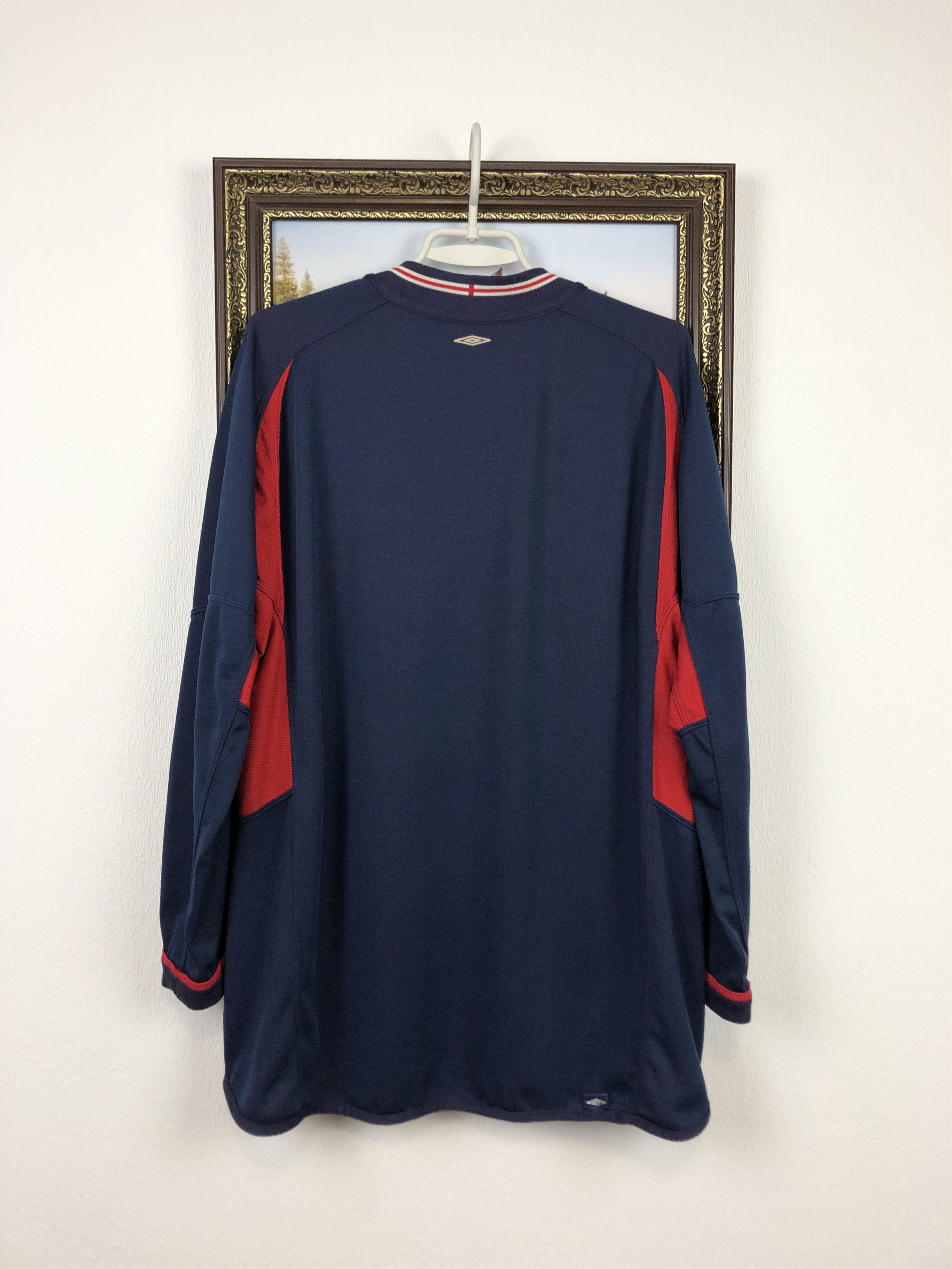 Umbro × Vintage England football shirt 2002 Reversible Long Sleeve Jersey Size US L / EU 52-54 / 3 - 21 Thumbnail