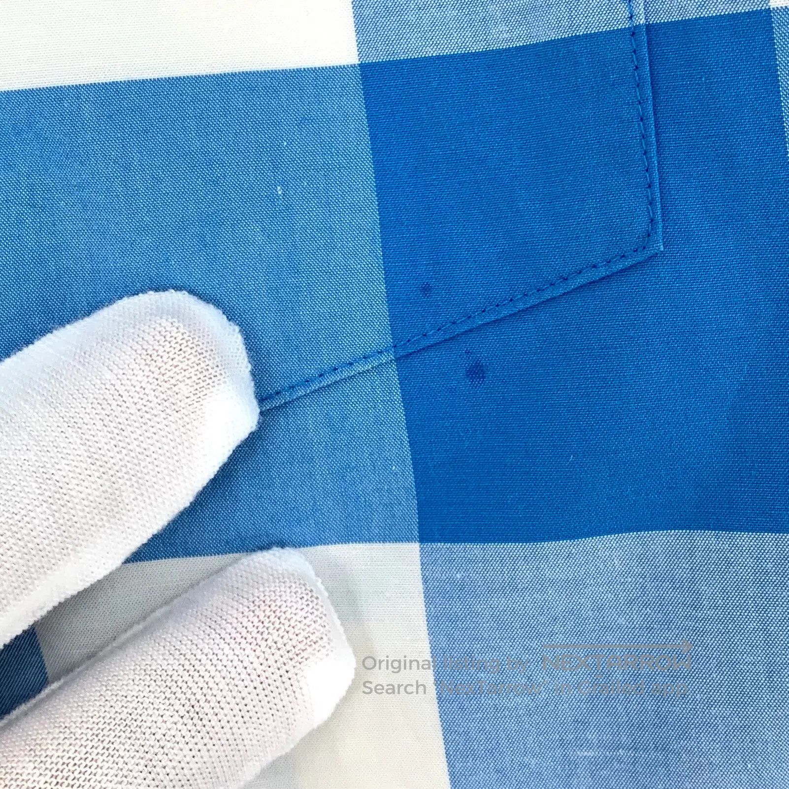 Burberry Burberry Blue classic plaid design cotton lapel single-bre Size US S / EU 44-46 / 1 - 8 Thumbnail