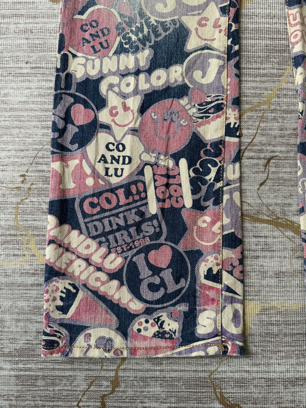 Hysteric Glamour Japanese Brand Co&Lu Fullprint Design Hysteric Style Denim Size US 28 / EU 44 - 6 Thumbnail