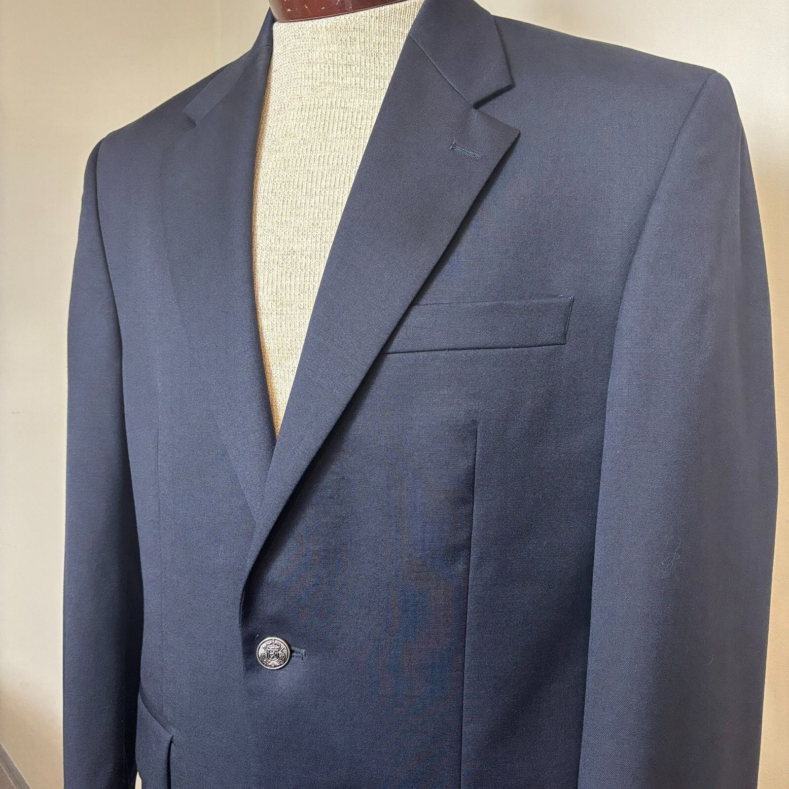 Michael Kors Michael Kors Men's 38R Sport Coat Blazer Navy Wool Suit Jack Size 38R - 6 Thumbnail